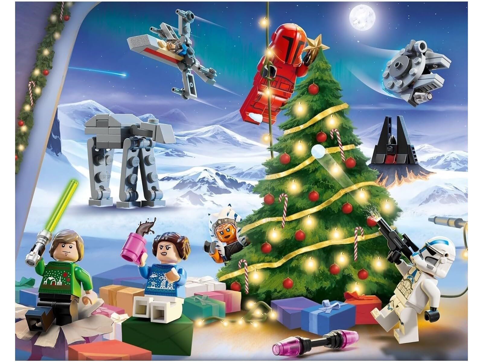 Foto 8 pulgar | Calendario De Adviento Lego Star Wars 2024 Con 18 Minimodelos De Más De 6 Años - Venta Internacional.