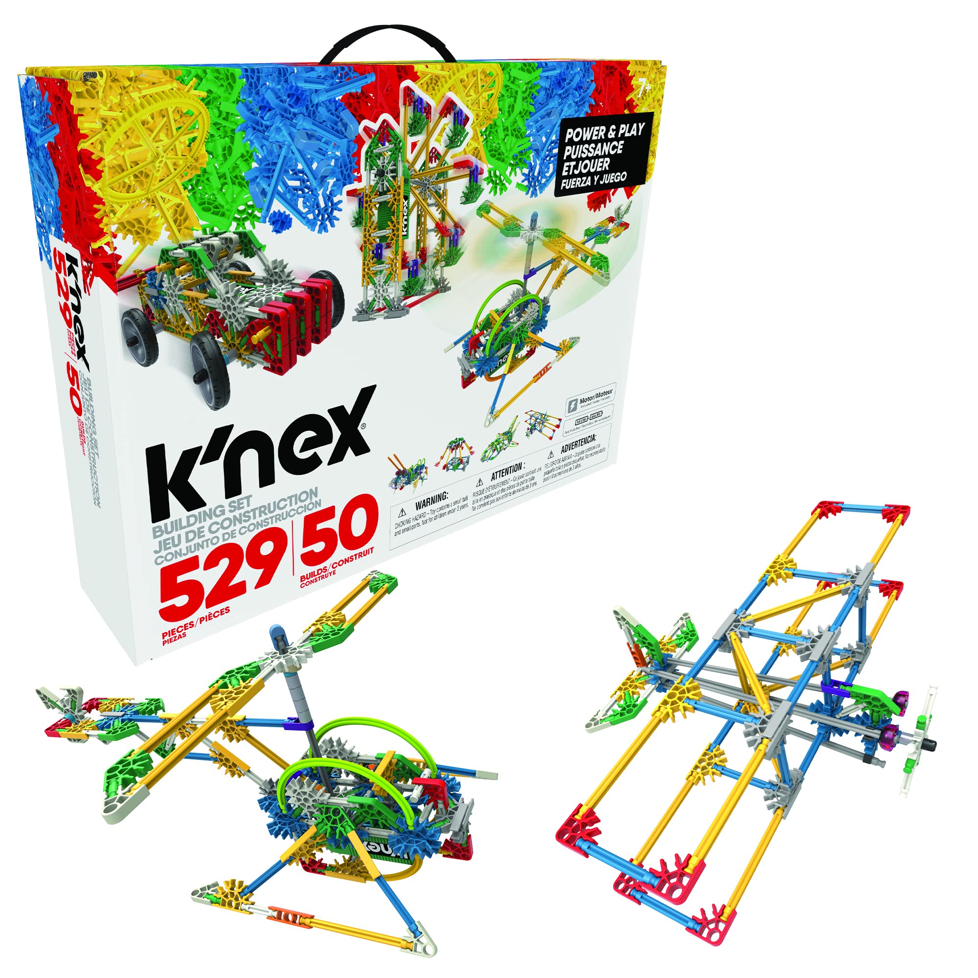 Set De Construcción K'nex Imagine Power And Play Motorized 529 Piezas - Venta Internacional.