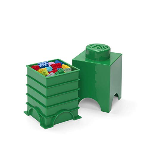 Foto 4 pulgar | Caja De Almacenamiento Room Copenhagen Lego Storage Brick 1, Color Verde Oscuro - Venta Internacional.