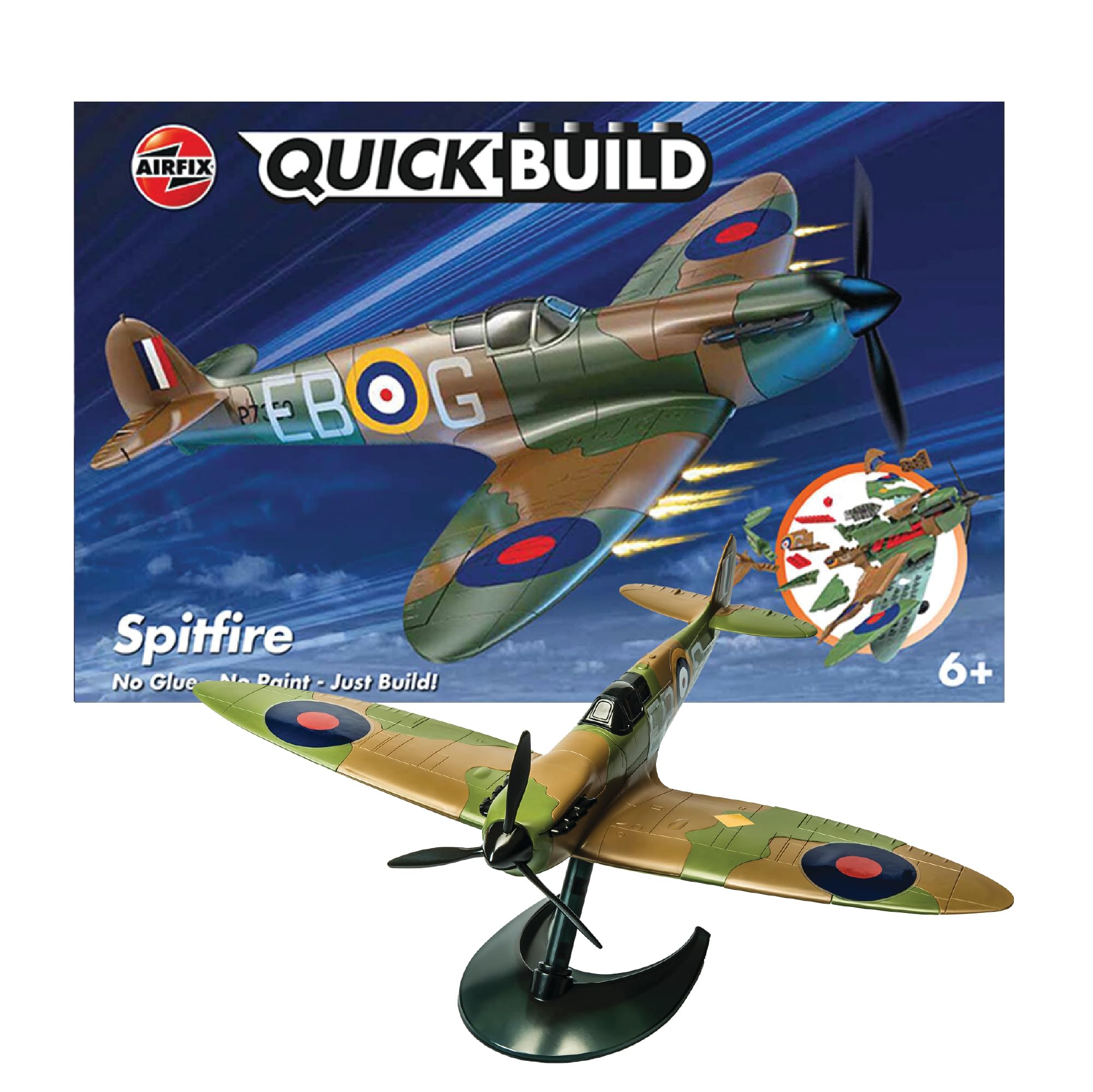 Foto 2 pulgar | Kit De Maquetas De Avión Airfix Quickbuild Supermarine Spitfire J6000 - Venta Internacional.