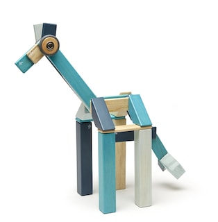Foto 3 | Juego De Bloques Magnéticos De Madera Tegu 42 Piezas, Azules, De 1 A 99 Años - Venta Internacional.