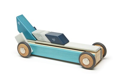 Foto 4 | Juego De Bloques Magnéticos De Madera Tegu 42 Piezas, Azules, De 1 A 99 Años - Venta Internacional.