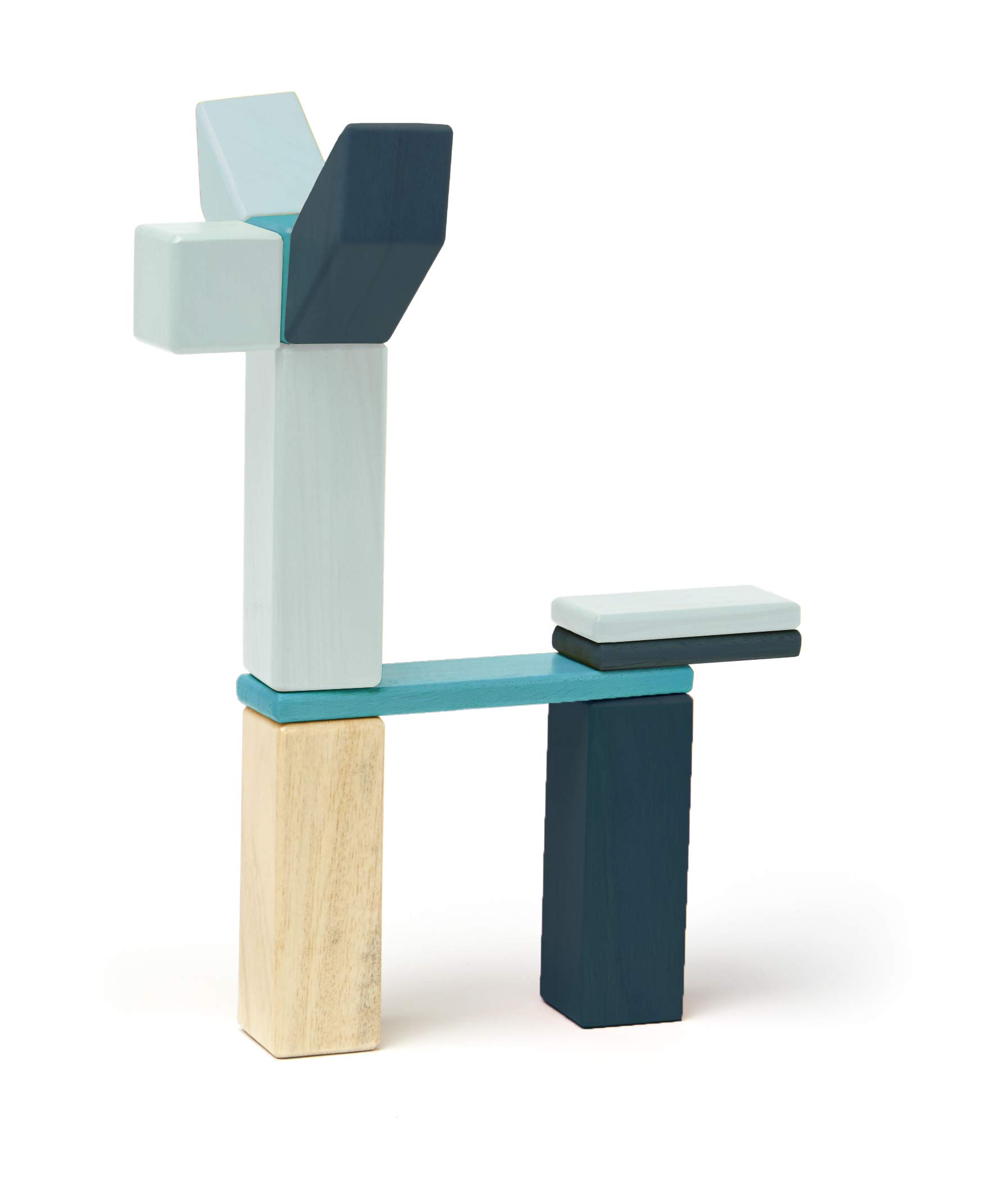 Foto 5 | Juego De Bloques Magnéticos De Madera Tegu 42 Piezas, Azules, De 1 A 99 Años - Venta Internacional.