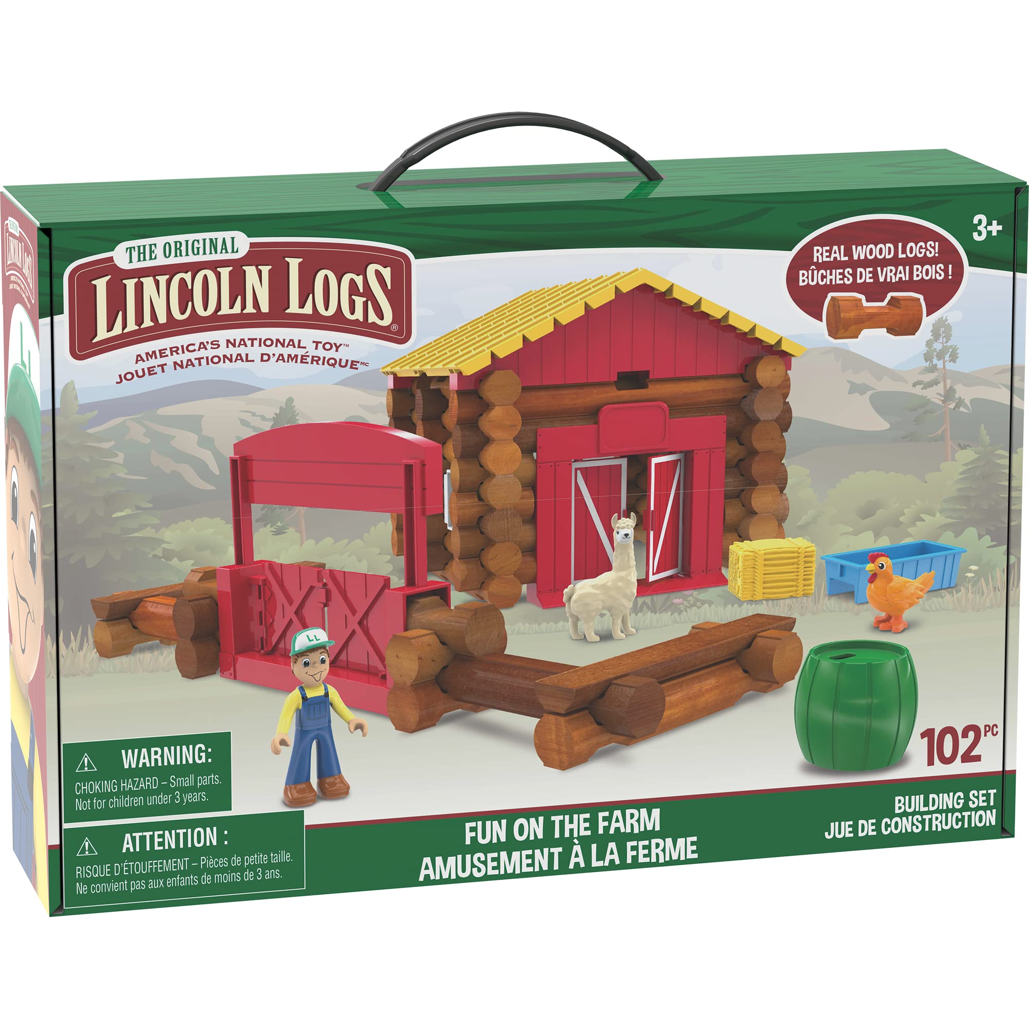 Foto 2 pulgar | Juguete De Construcción Basic Fun Lincoln Logs Fun On The Farm, 102 Piezas - Venta Internacional.