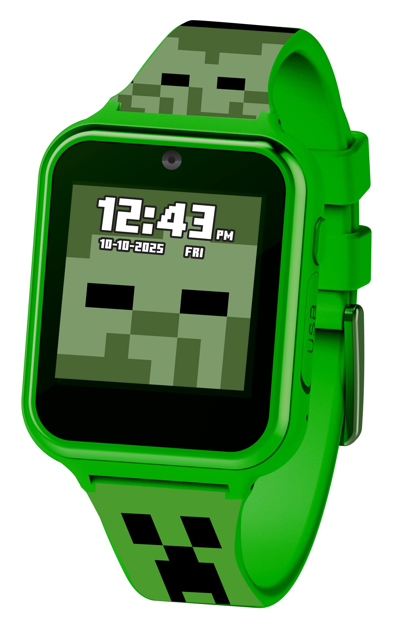 Reloj Inteligente Accutime Minecraft Kids Green Para Niñas Y Niños - Venta Internacional. $1,311