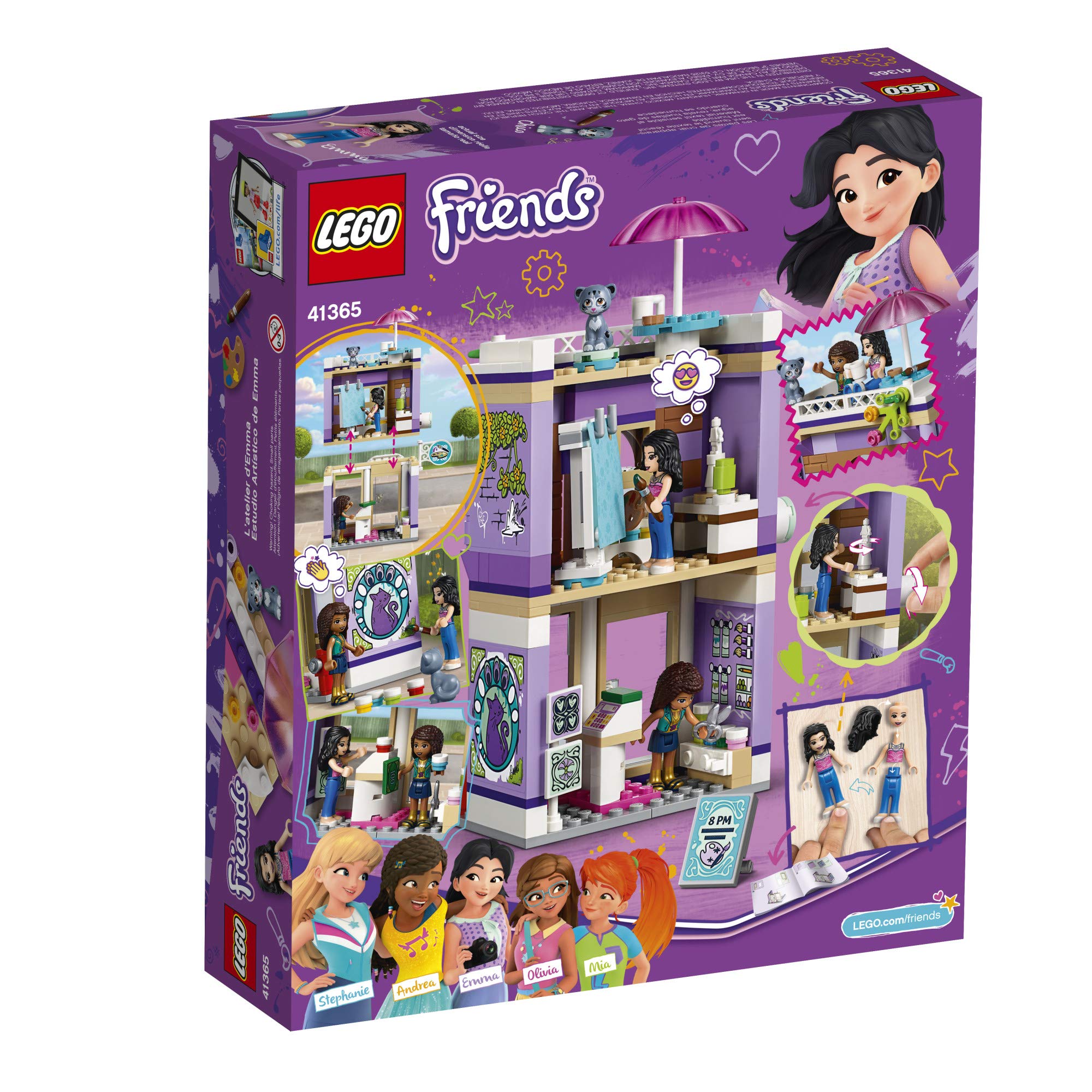 Foto 5 | Kit De Construcción LEGO Friends Emma's Art Studio 41365 235 Piezas -Descatalogado por el fabricante - Venta Internac