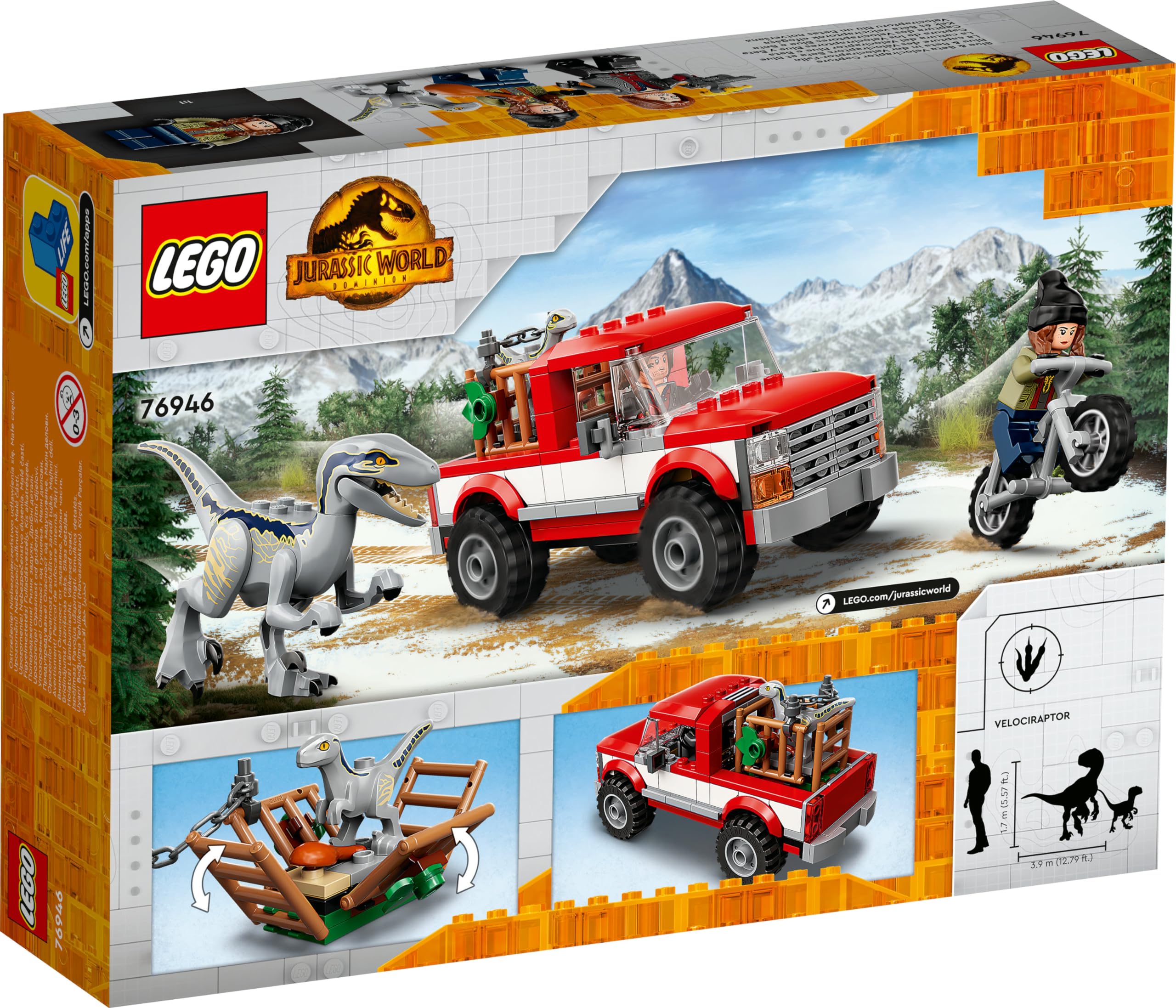 Foto 6 pulgar | Juguete Lego Jurassic World Blue Y Beta Velociraptor Capture 76946 - Venta Internacional.