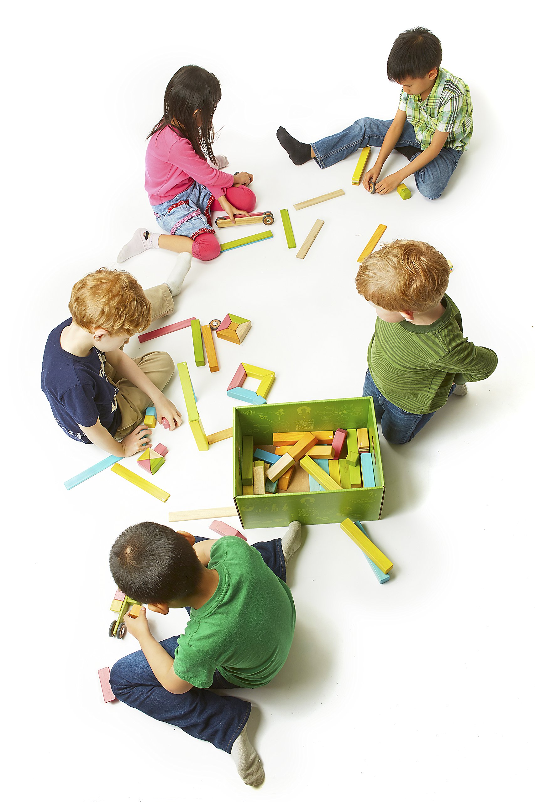 Foto 7 | Juego de Bloques Tegu Magnéticos de Madera Classroom 130 Piezas - Venta Internacional