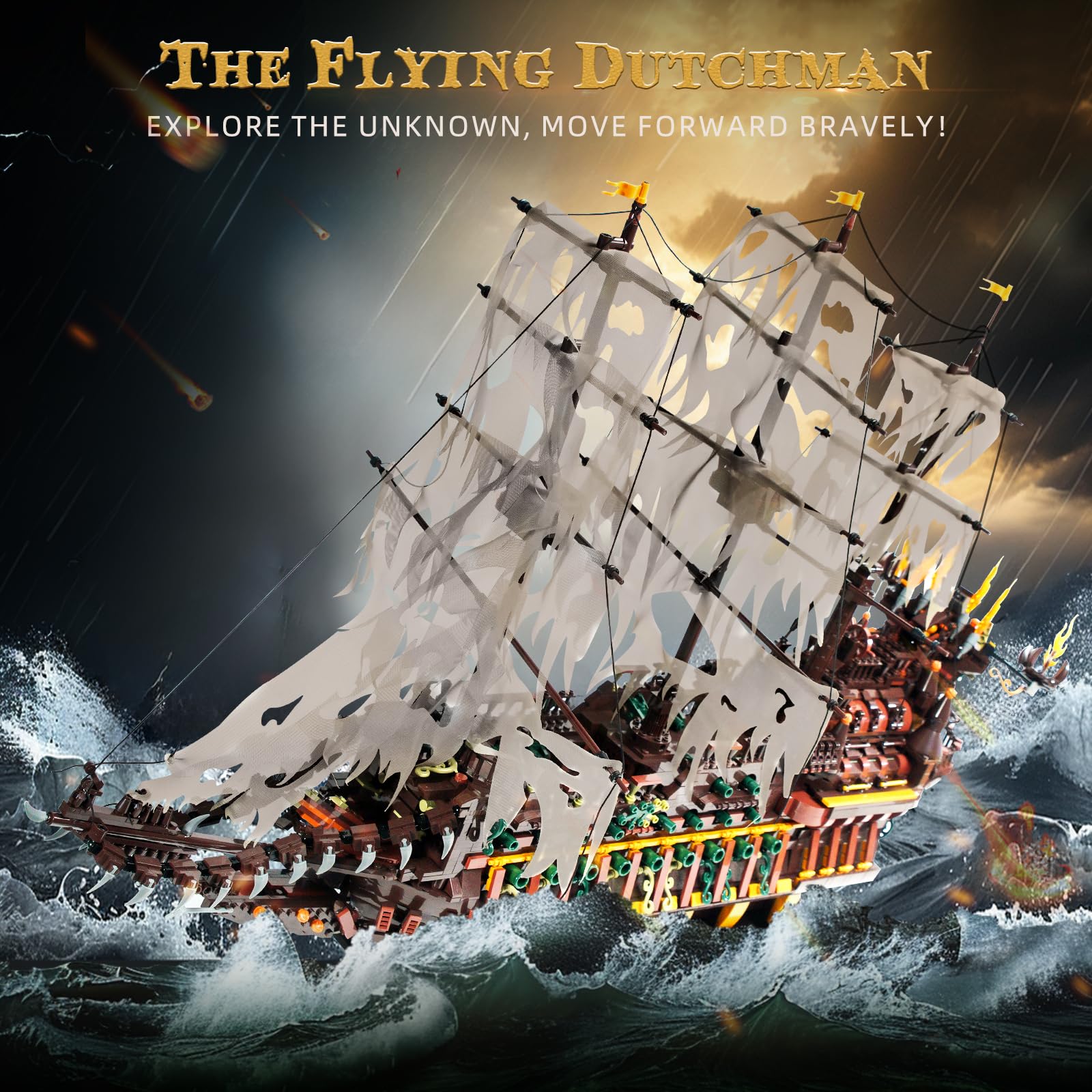 Foto 2 | Bloques de Construcción Mould King Pirates Ship-Venta Internacional