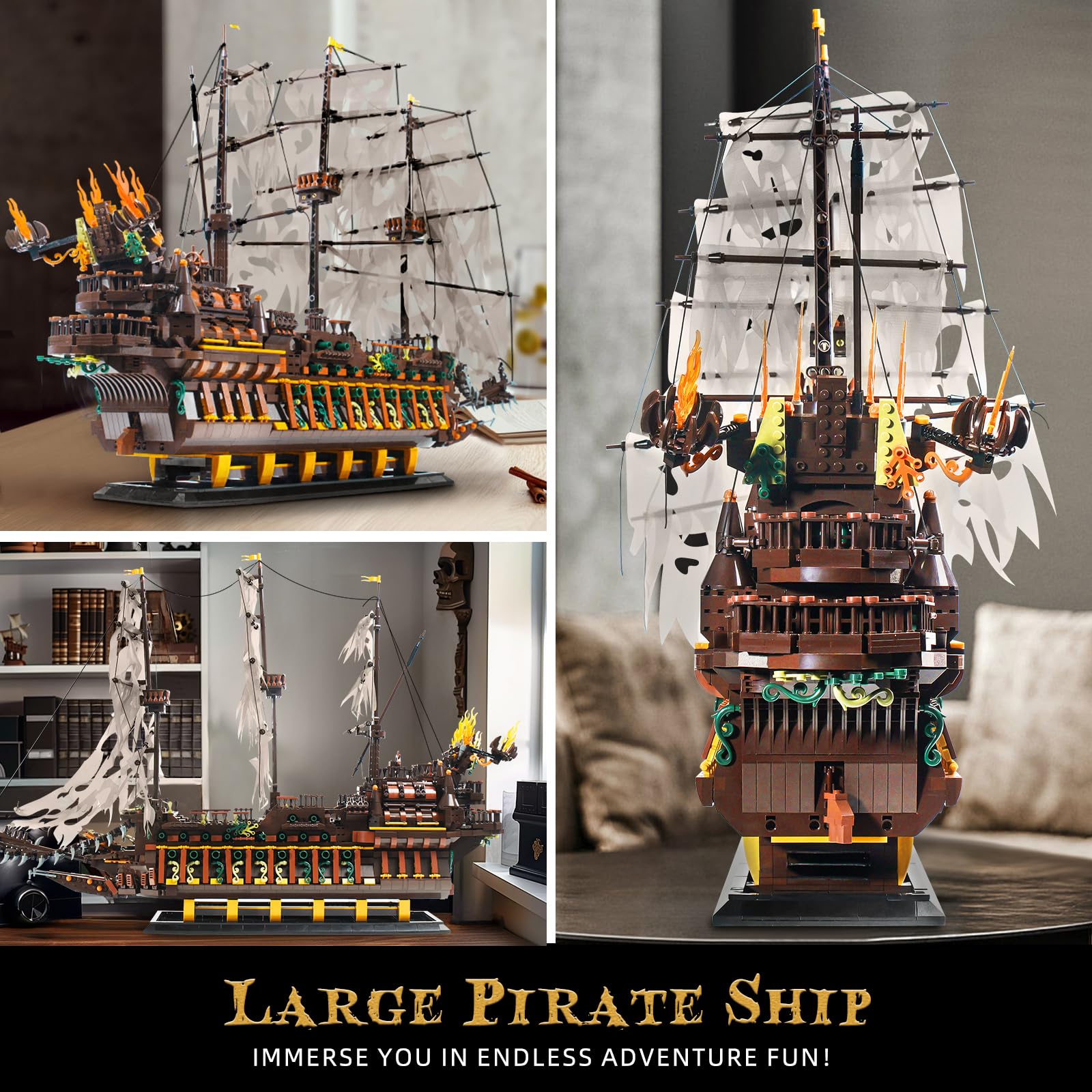 Foto 4 pulgar | Bloques de Construcción Mould King Pirates Ship-Venta Internacional