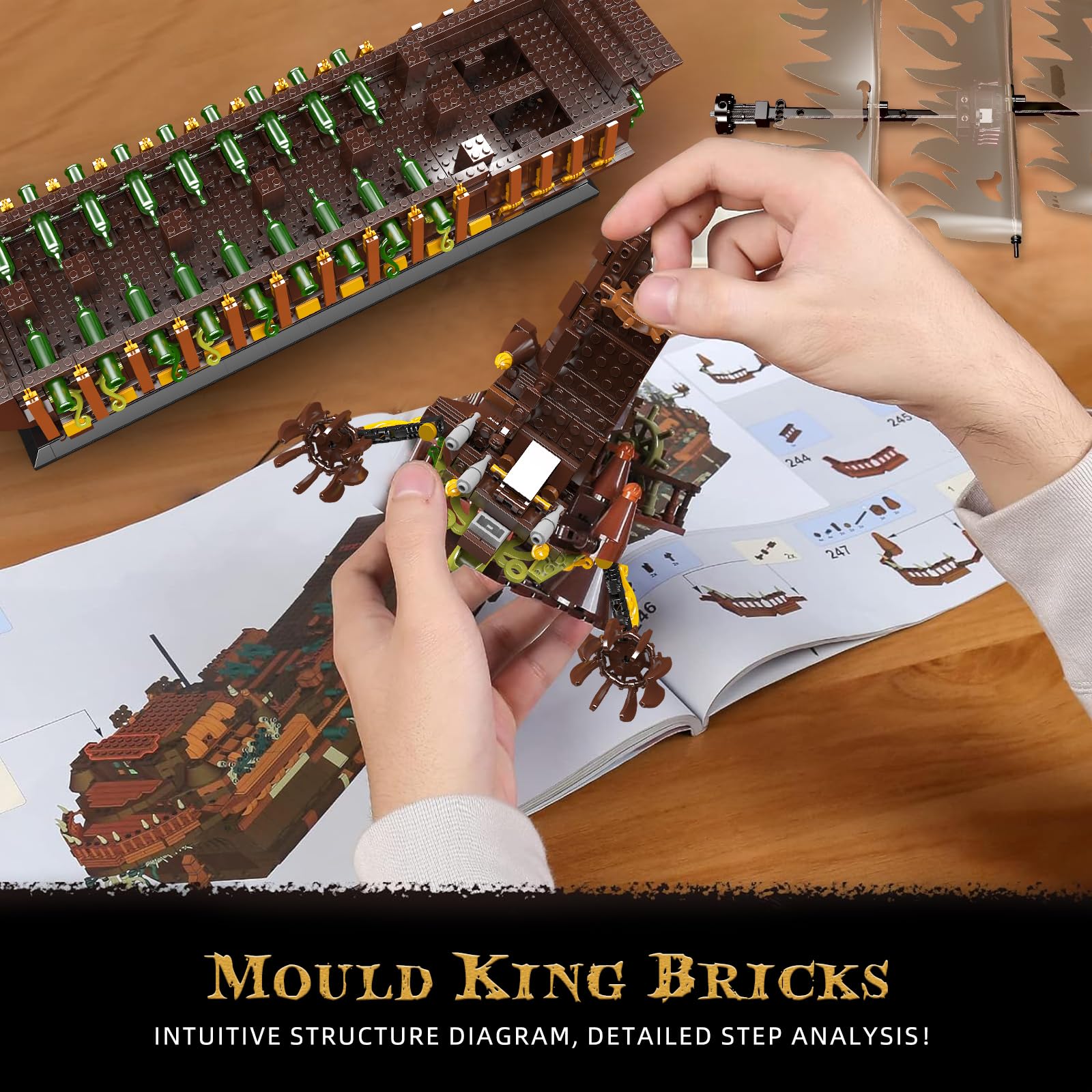 Foto 6 pulgar | Bloques de Construcción Mould King Pirates Ship-Venta Internacional