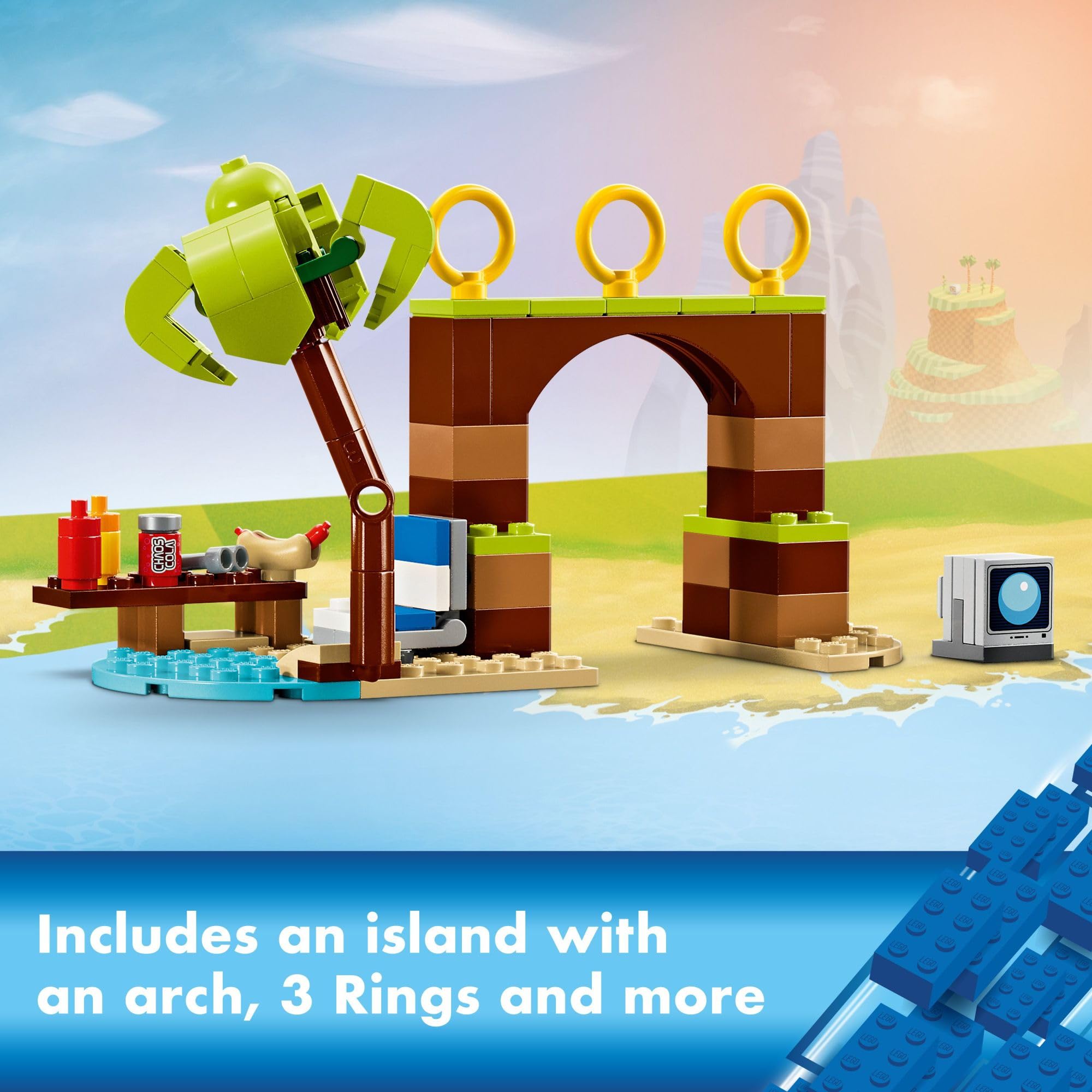 Foto 5 pulgar | Set De Construcción Lego Sonic The Hedgehog Tails' Adventure Boat - Venta Internacional.