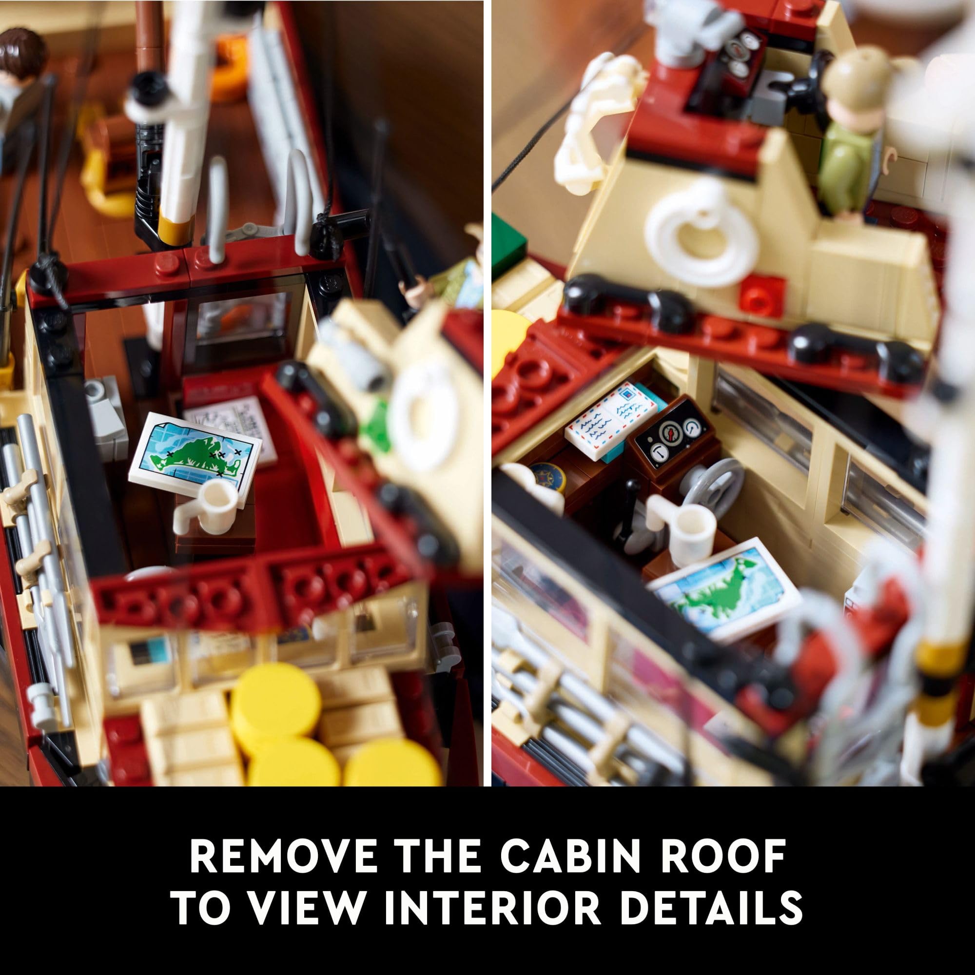 Foto 5 pulgar | Juego De Dioramas Lego Ideas Jaws Con Barco Orca Y Minifiguras - Venta Internacional.