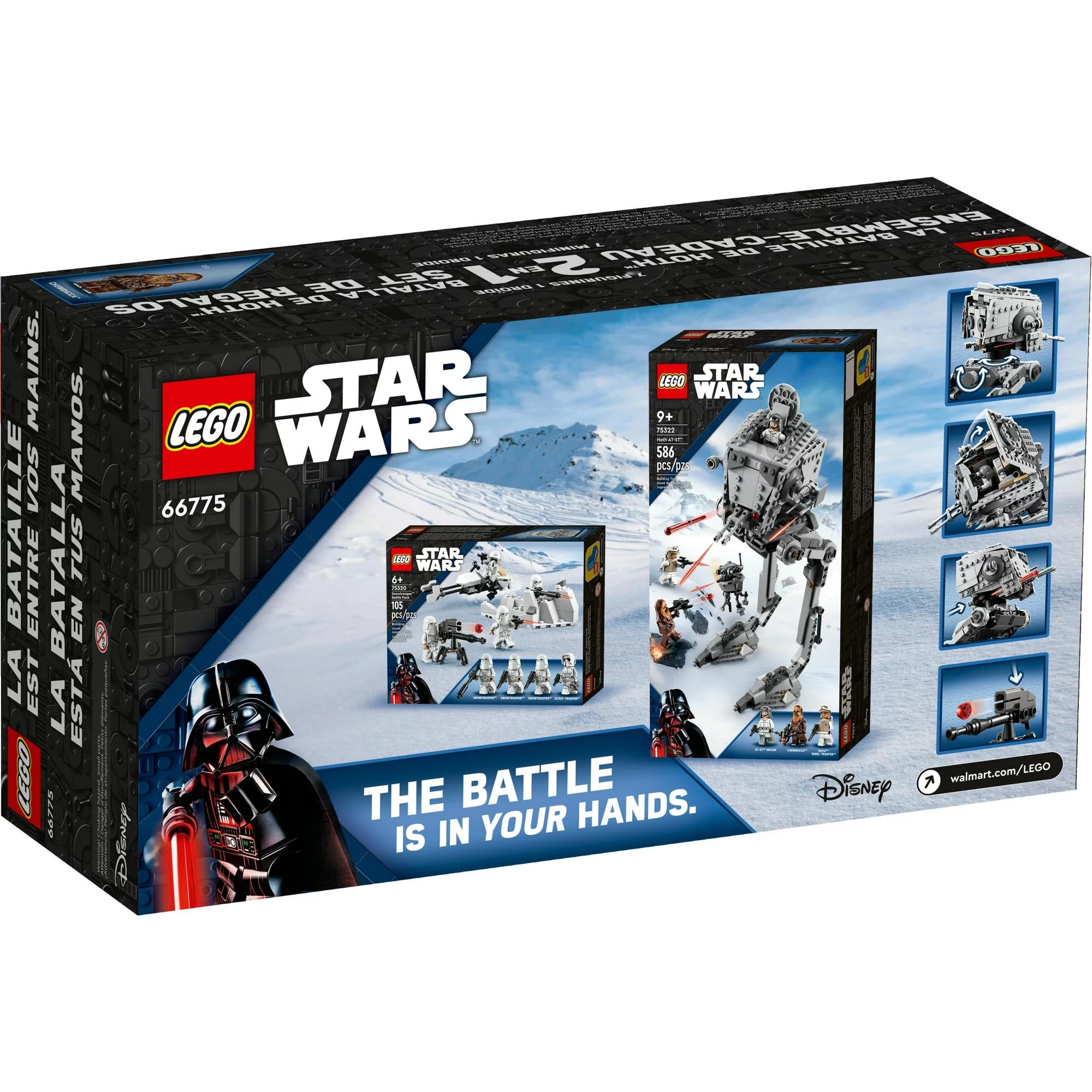 Foto 2 | Paquete Combinado Toy Lego Star Wars Hoth 66775 Value Pack 691 Piezas - Venta Internacional.