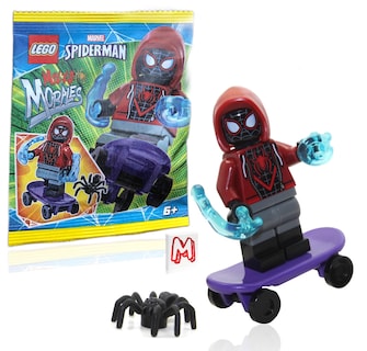 Foto 1 | Minifigura Lego Marvel Spider-man Miles Morales Con Monopatín - Venta Internacional.