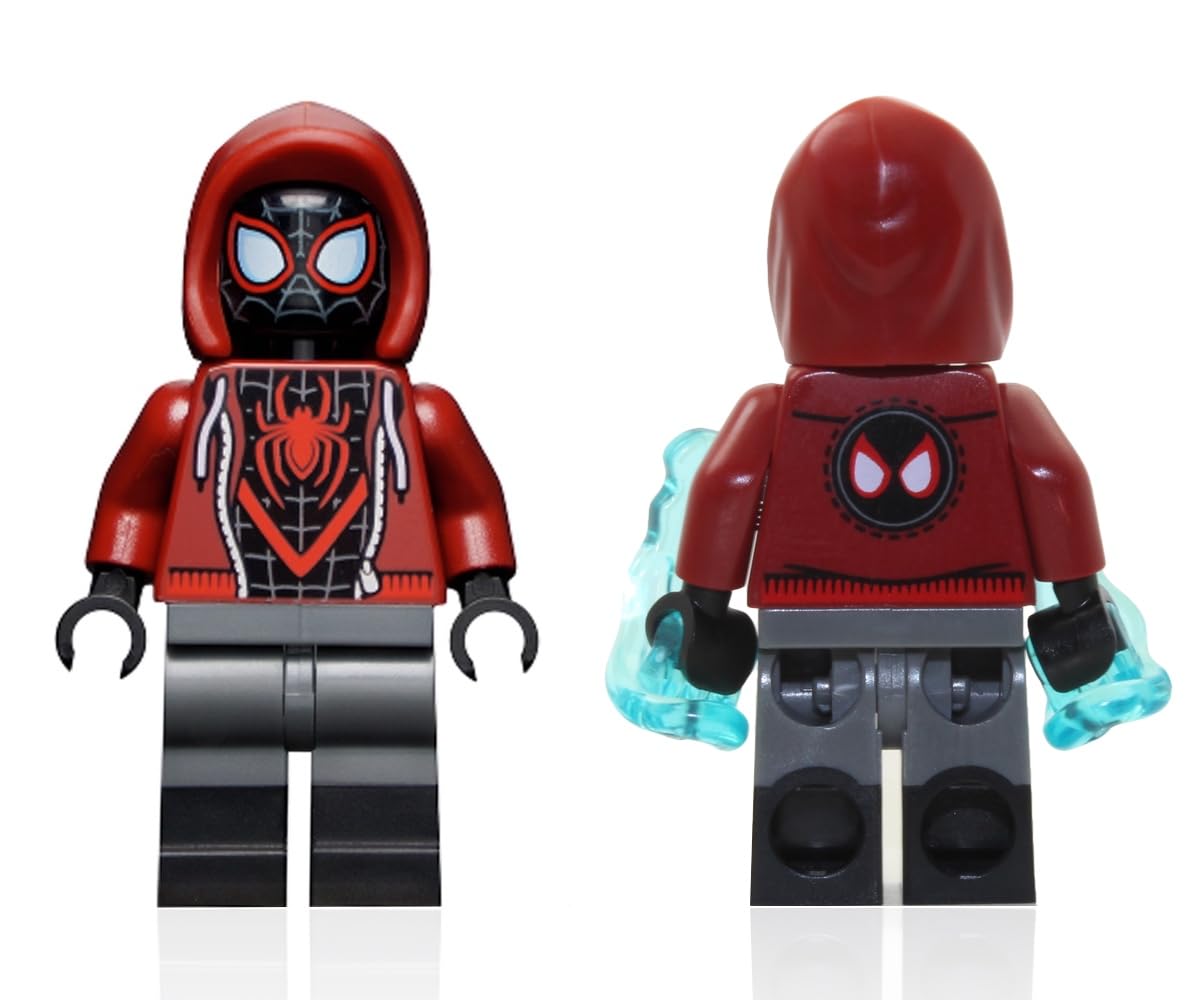 Foto 3 pulgar | Minifigura Lego Marvel Spider-man Miles Morales Con Monopatín - Venta Internacional.