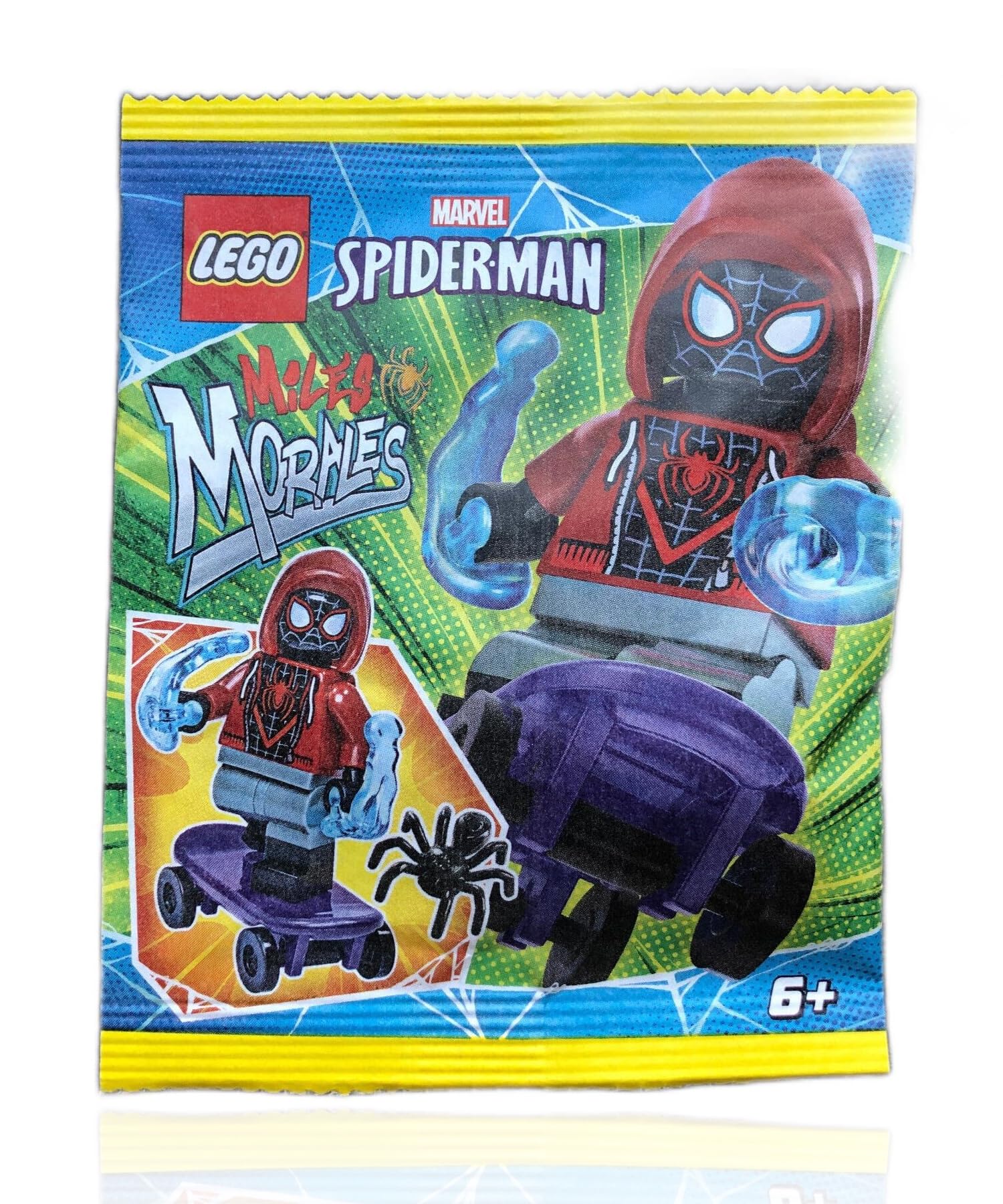 Foto 3 | Minifigura Lego Marvel Spider-man Miles Morales Con Monopatín - Venta Internacional.