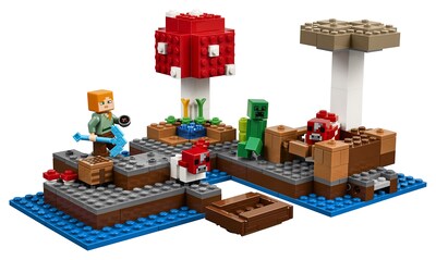 Foto 7 | Juguete Lego Minecraft The Mushroom Island 21129 Con Figuras - Venta Internacional.