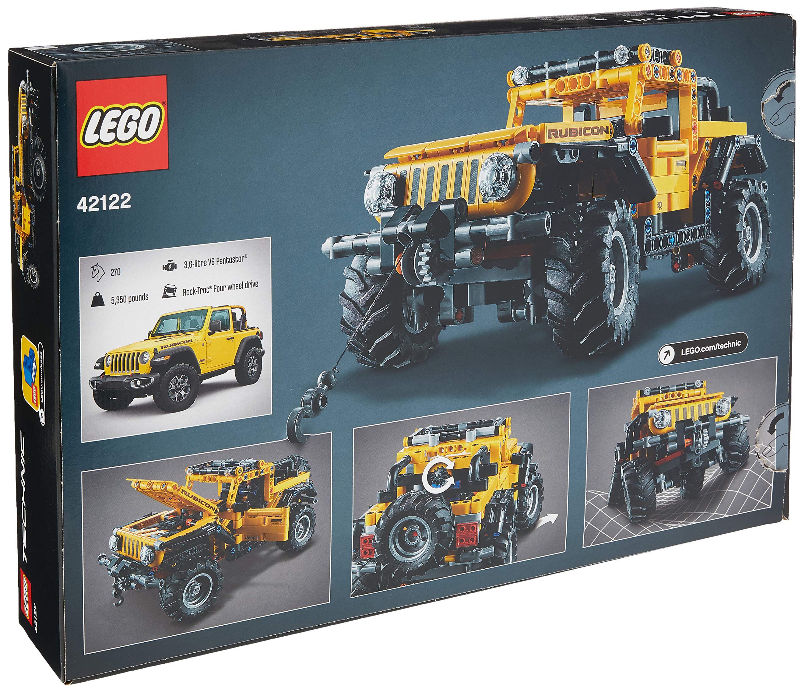 Foto 6 pulgar | Kit De Construcción Lego Technic Jeep Wrangler 42122 Para Niños - Venta Internacional.