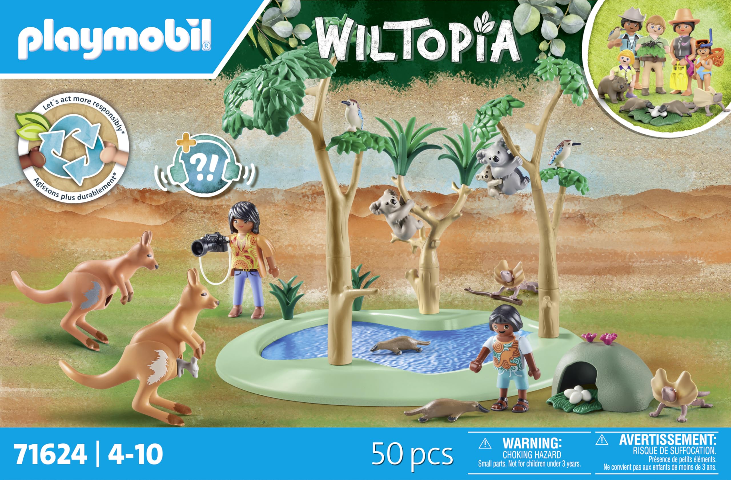 Foto 5 pulgar | Juguete Playmobil Wiltopia: Australian Wildlife Con 50 Piezas - Venta Internacional.