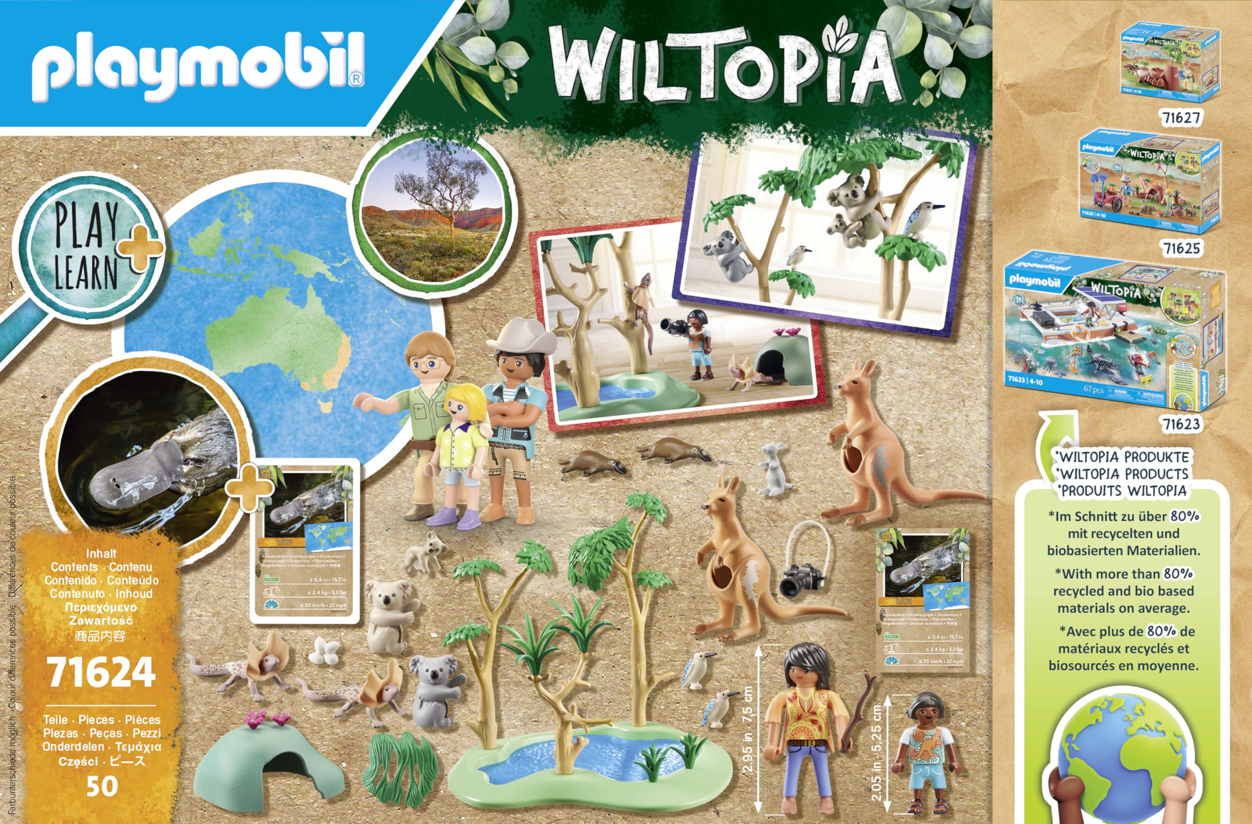 Foto 6 pulgar | Juguete Playmobil Wiltopia: Australian Wildlife Con 50 Piezas - Venta Internacional.