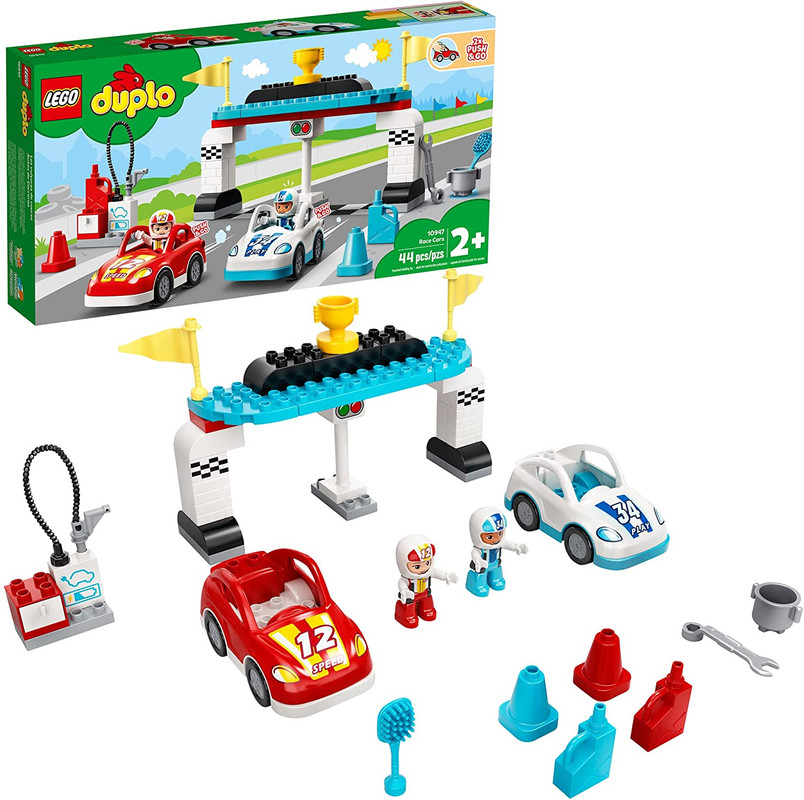 Foto 2 pulgar | Lego Duplo 10947 Coches De Carreras