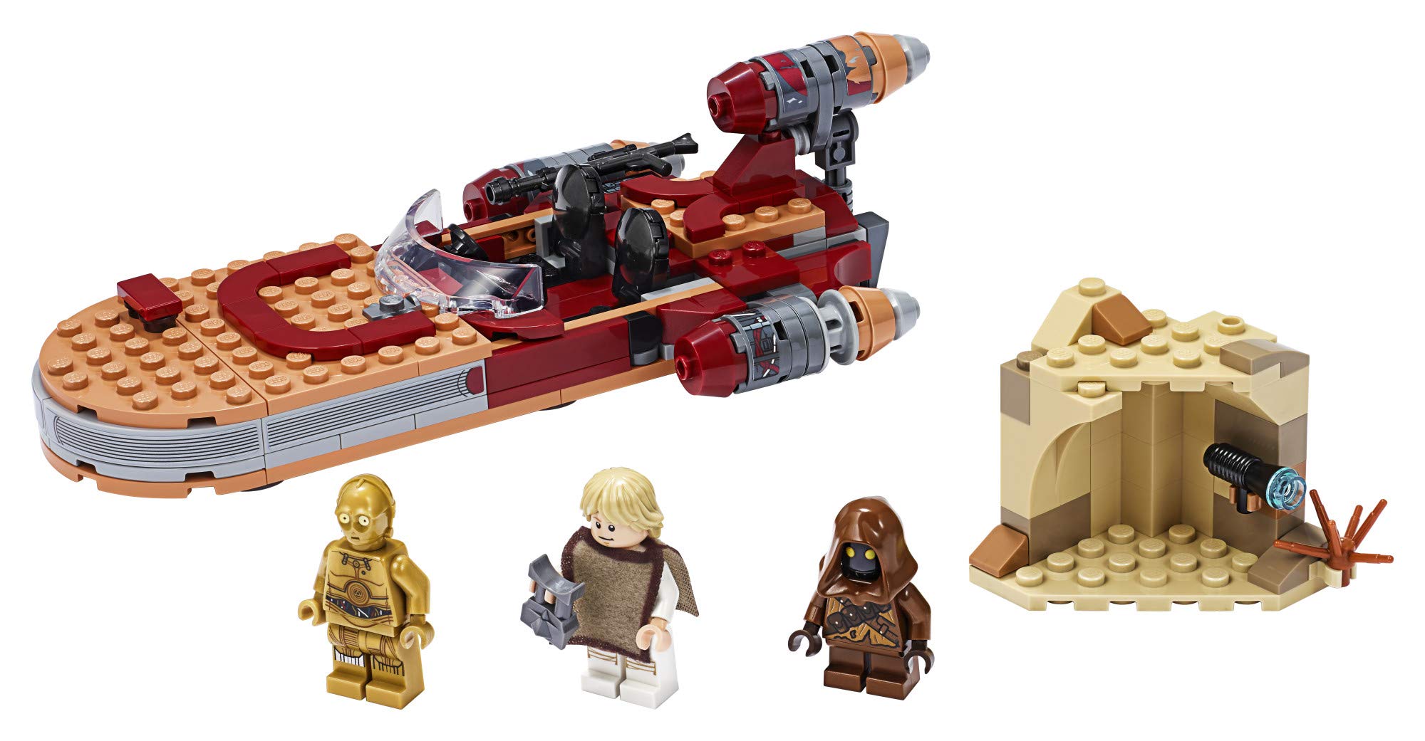 Foto 2 | Kit De Construcción Lego Star Wars Landspeeder De Luke Skywalker - Venta Internacional.