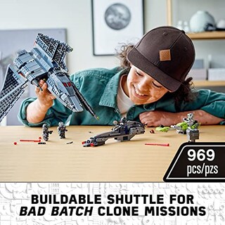 Foto 2 | Juego de Bloques Lego Star Wars The Bad Batch Attack Shuttle 75314 - Venta Internacional
