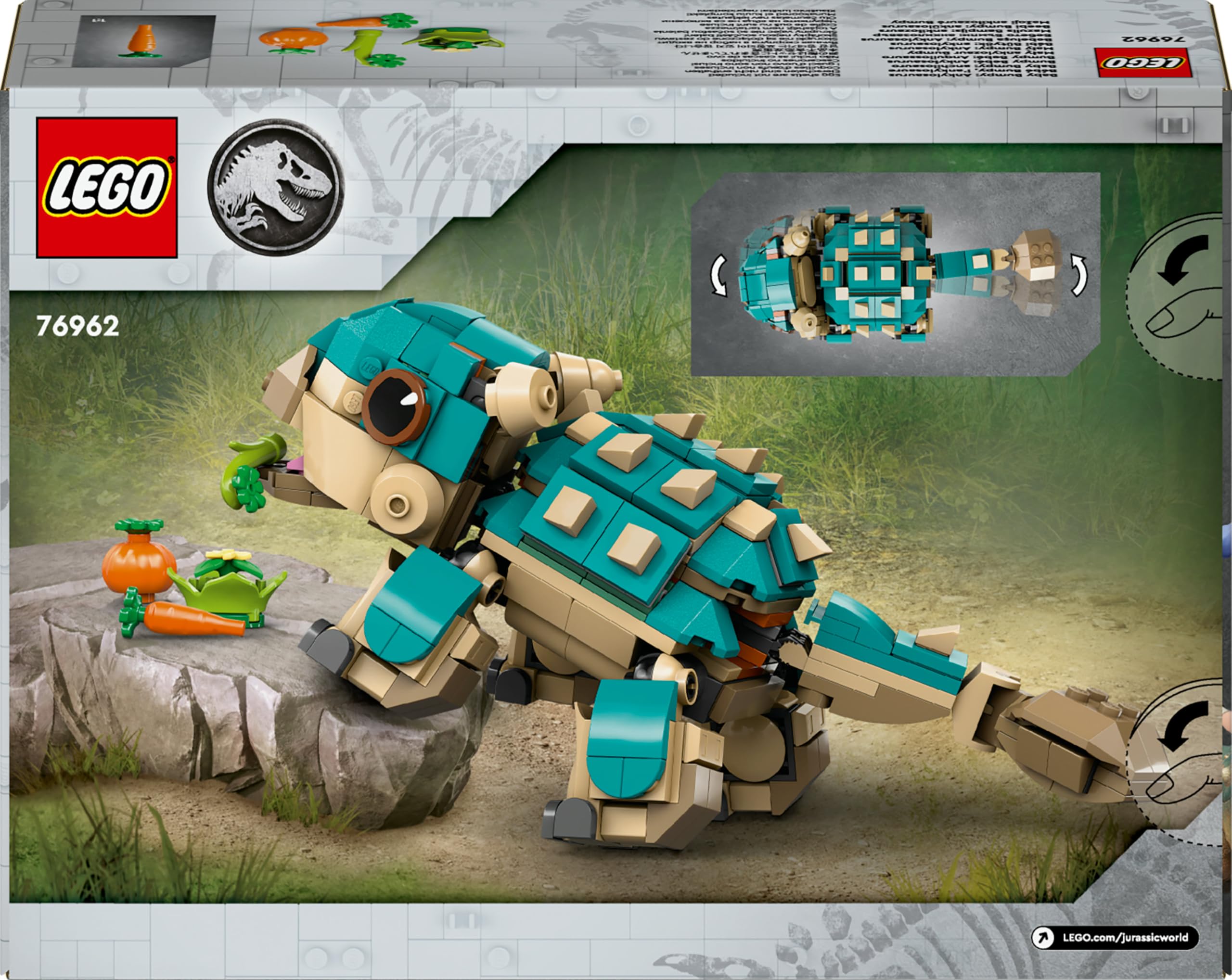 Foto 6 pulgar | Juego de Bloques Lego Jurassic World Baby Bumpy Ankylosaurus 76962 - Venta Internacional