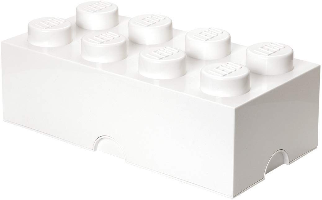 Caja De Almacenamiento Lego Brick 8 Blanca - Venta Internacional.