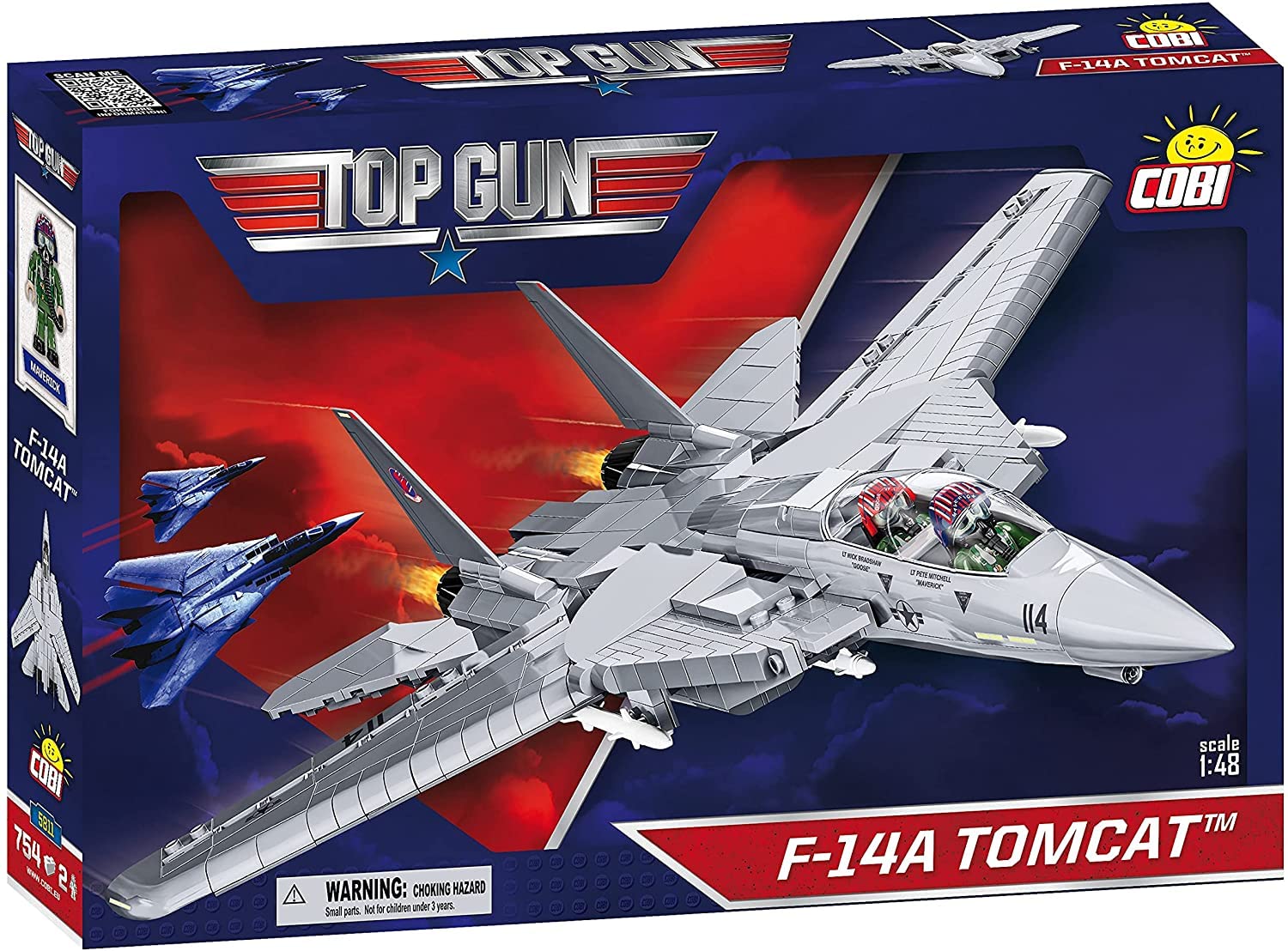 Foto 3 pulgar | Set De Construcción Cobi Top Gun F-14a Tomcat Fighter Plane 1:48 - Venta Internacional.