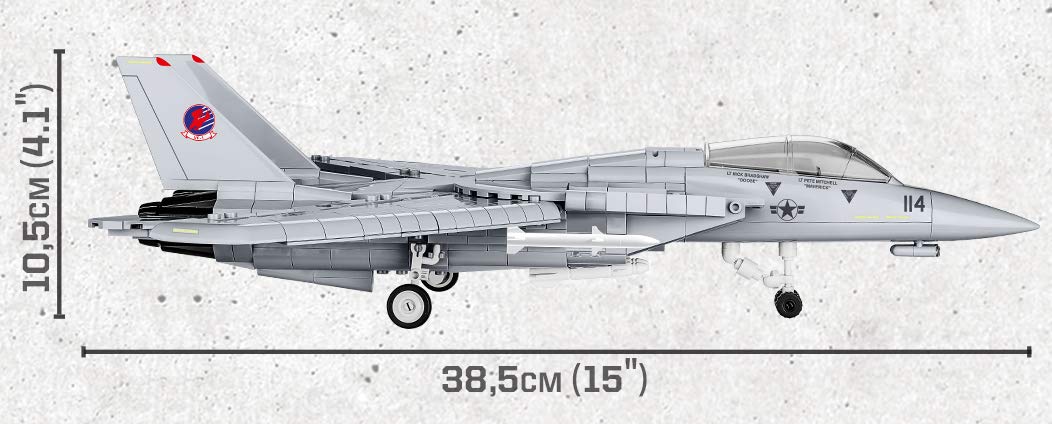 Foto 5 pulgar | Set De Construcción Cobi Top Gun F-14a Tomcat Fighter Plane 1:48 - Venta Internacional.