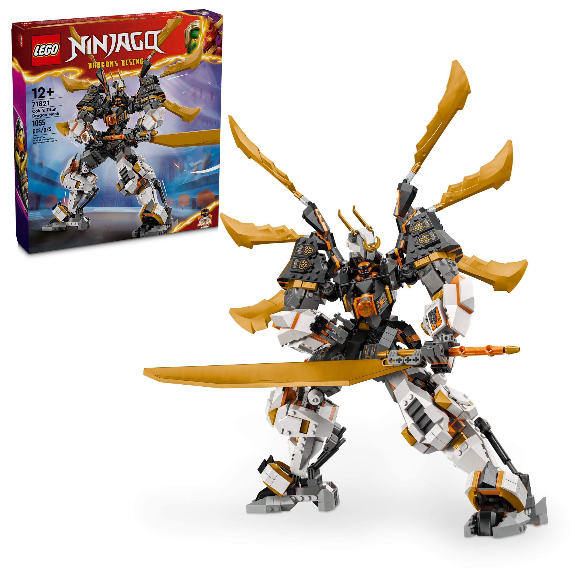 Juguete Lego Ninjago Cole's Titan Dragon Mech 71821 Con Minifigura - Venta Internacional.