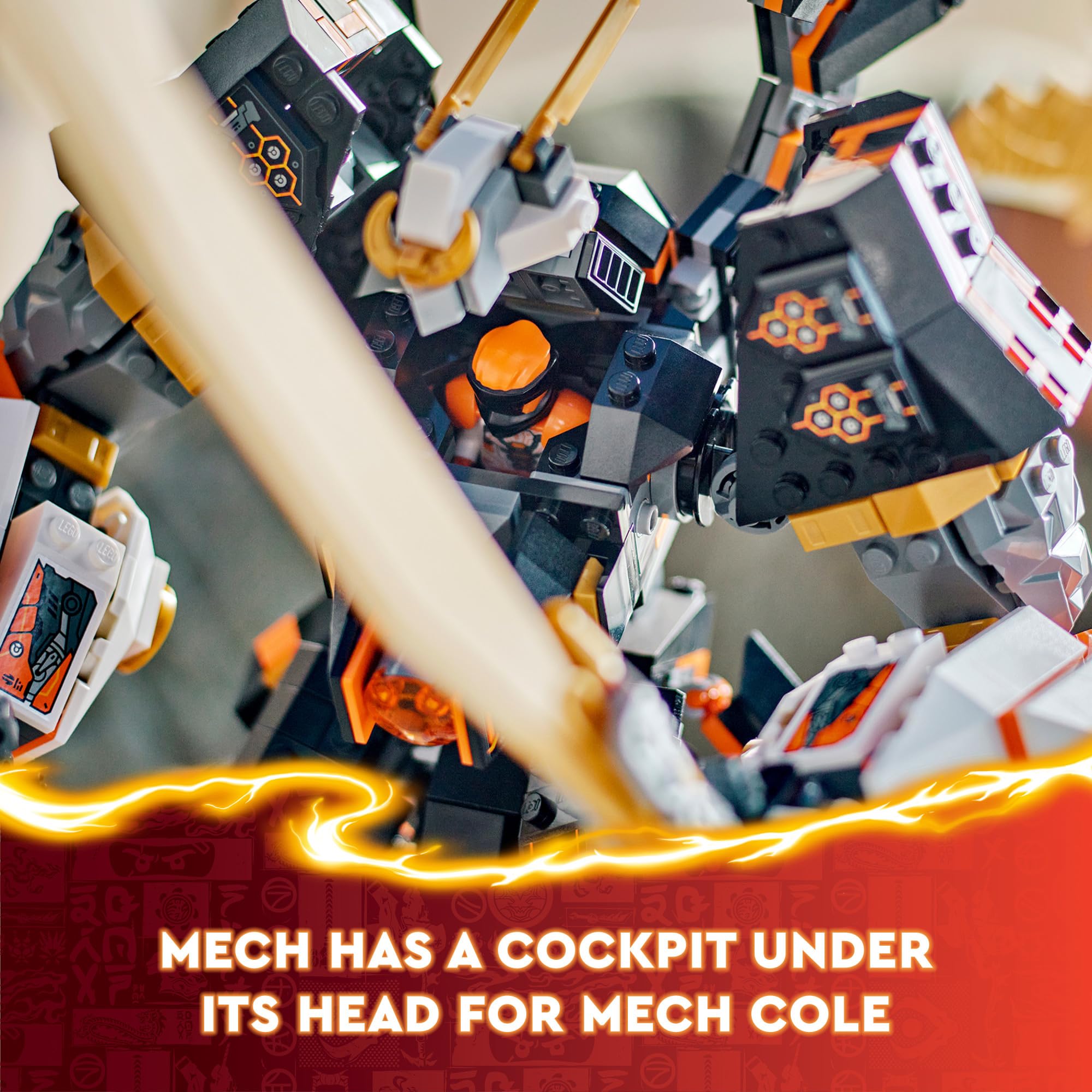 Foto 6 pulgar | Juguete Lego Ninjago Cole's Titan Dragon Mech 71821 Con Minifigura - Venta Internacional.