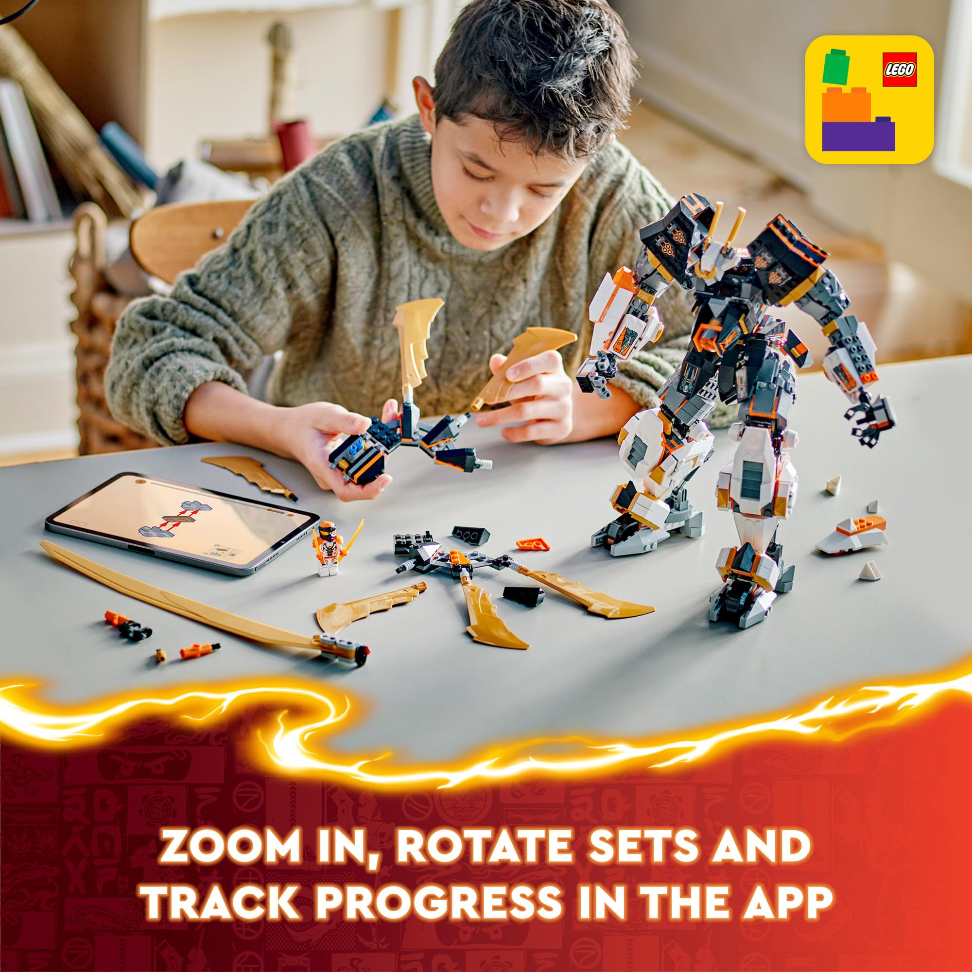 Foto 7 pulgar | Juguete Lego Ninjago Cole's Titan Dragon Mech 71821 Con Minifigura - Venta Internacional.