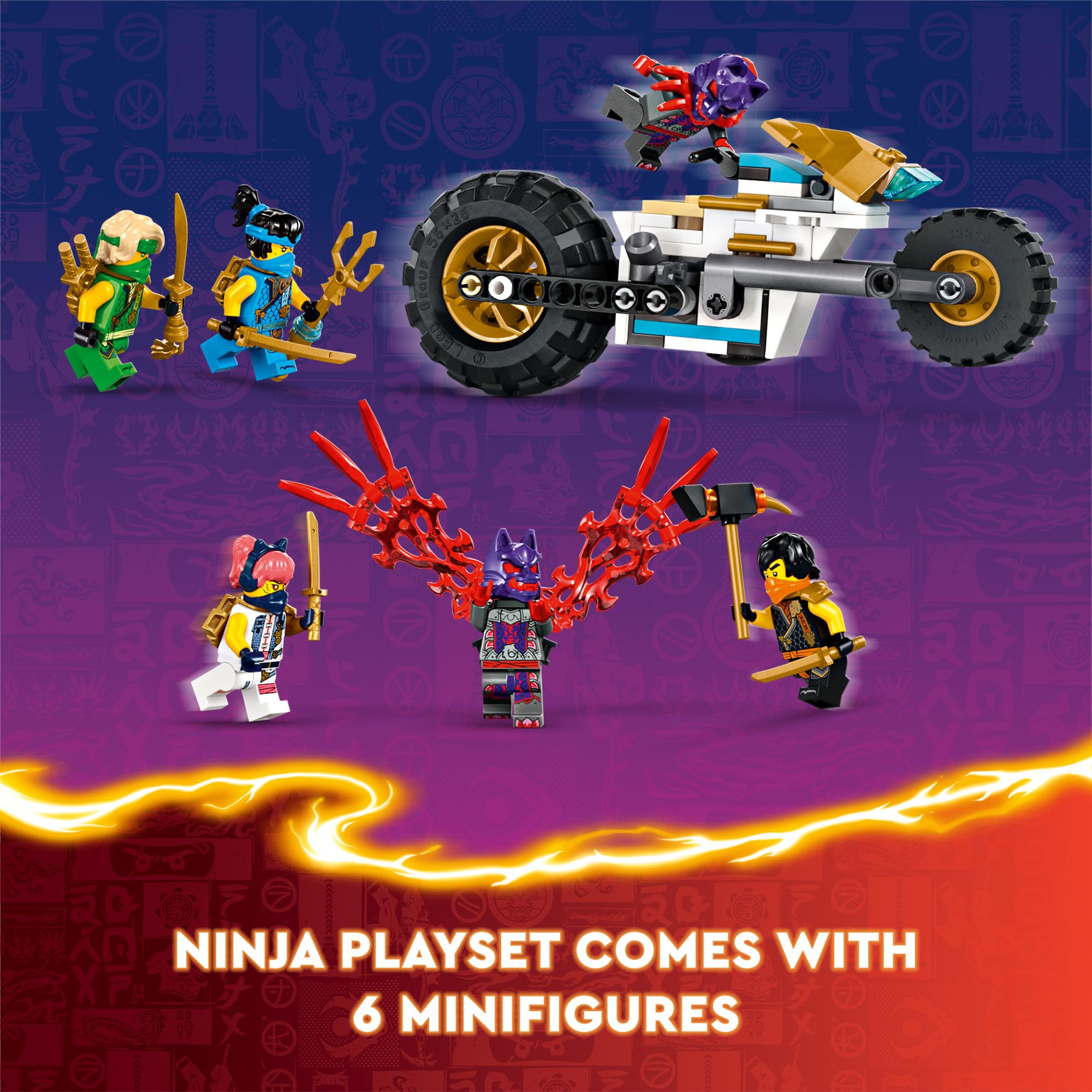 Foto 5 | Vehículo Combinado Lego Ninjago Ninja Team De Juguete Con 6 Minifiguras - Venta Internacional.