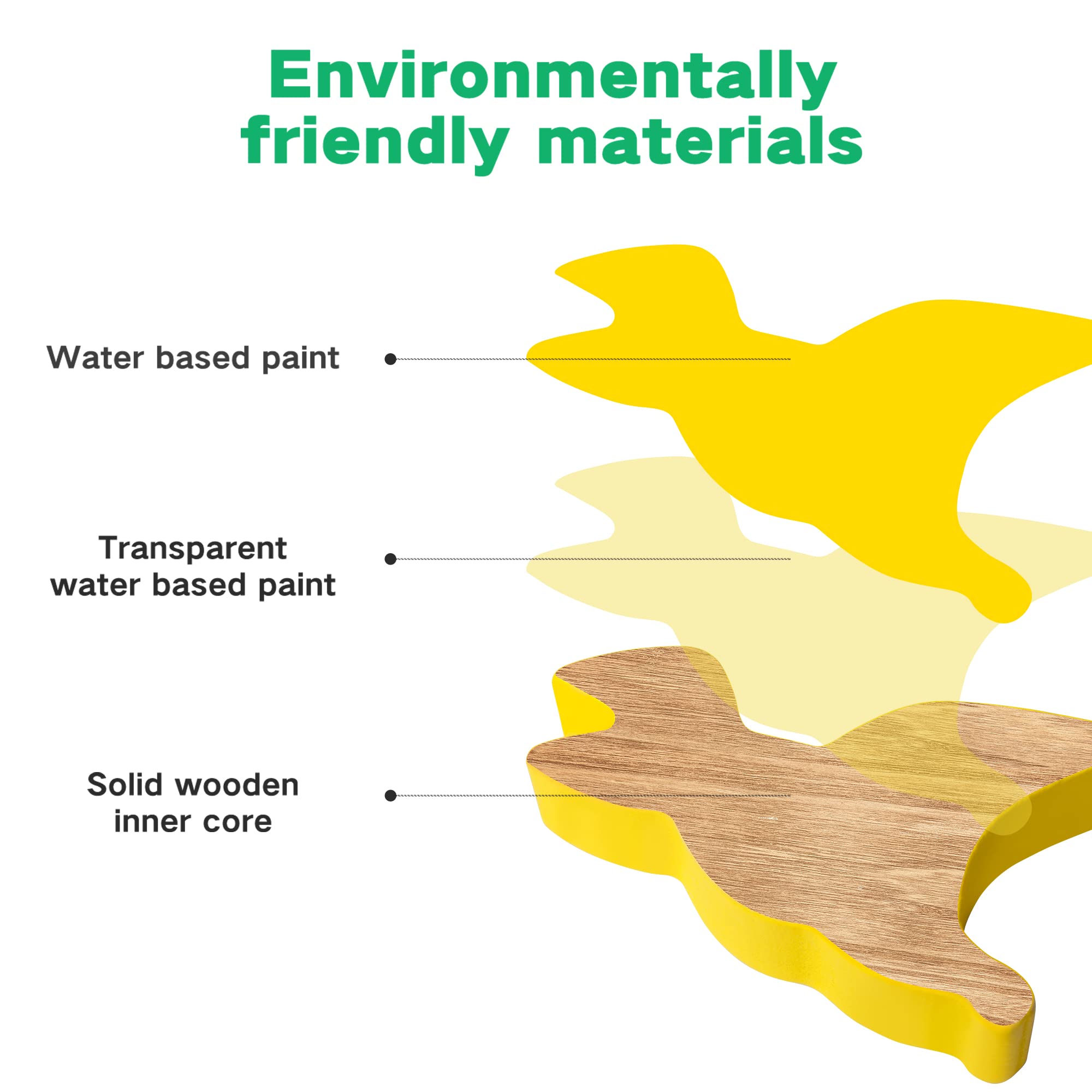 Foto 7 pulgar | Juguetes De Madera Apilables Con Forma De Dinosaurio Fftroc Montessori Para Niños De 2 A 4 Años - Venta Internacional.