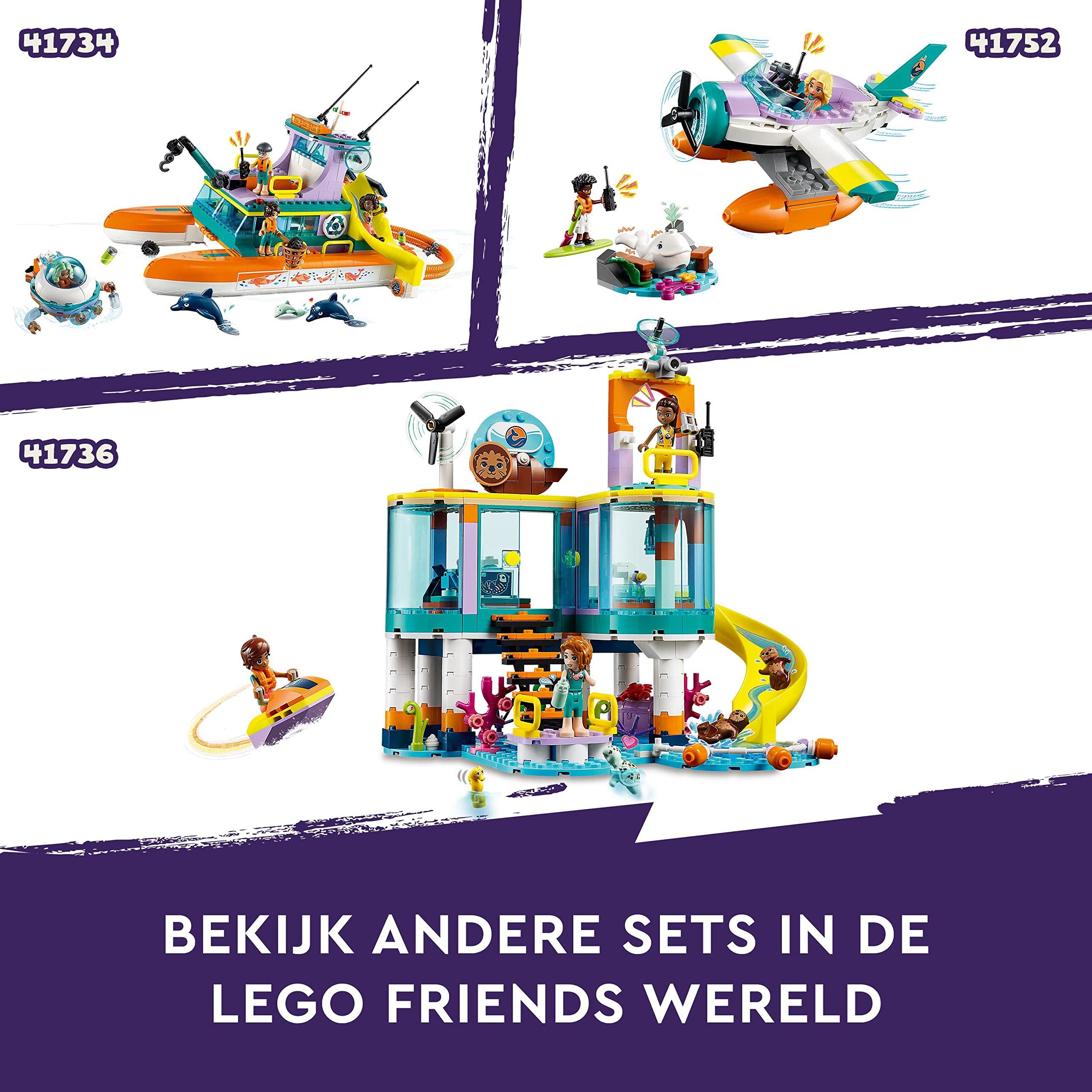Foto 8 pulgar | Lego Friends Sea Rescue Center 41736 Con Figuras Para Niños Mayores De 7 Años - Venta Internacional.