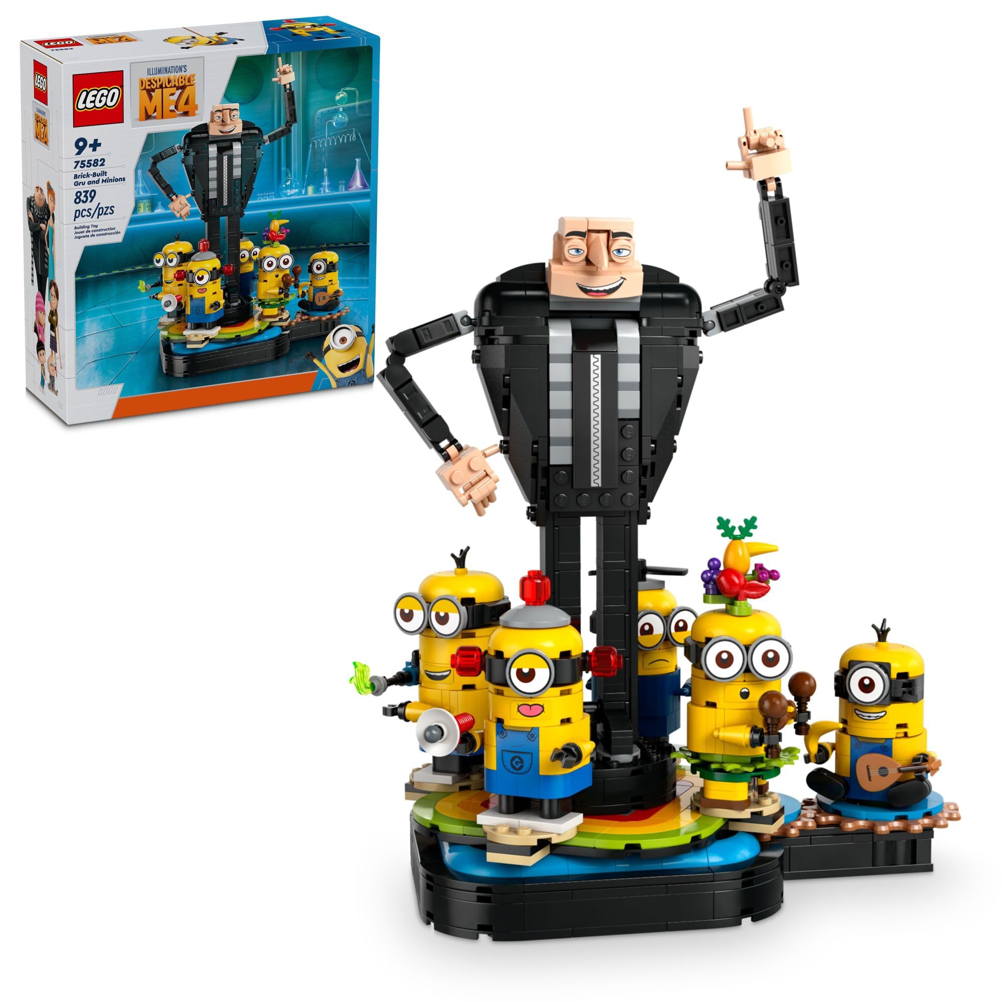 Foto 2 pulgar | Juguete Lego Despicable Me 4 Brick Built Gru And Minions 75582 - Venta Internacional.