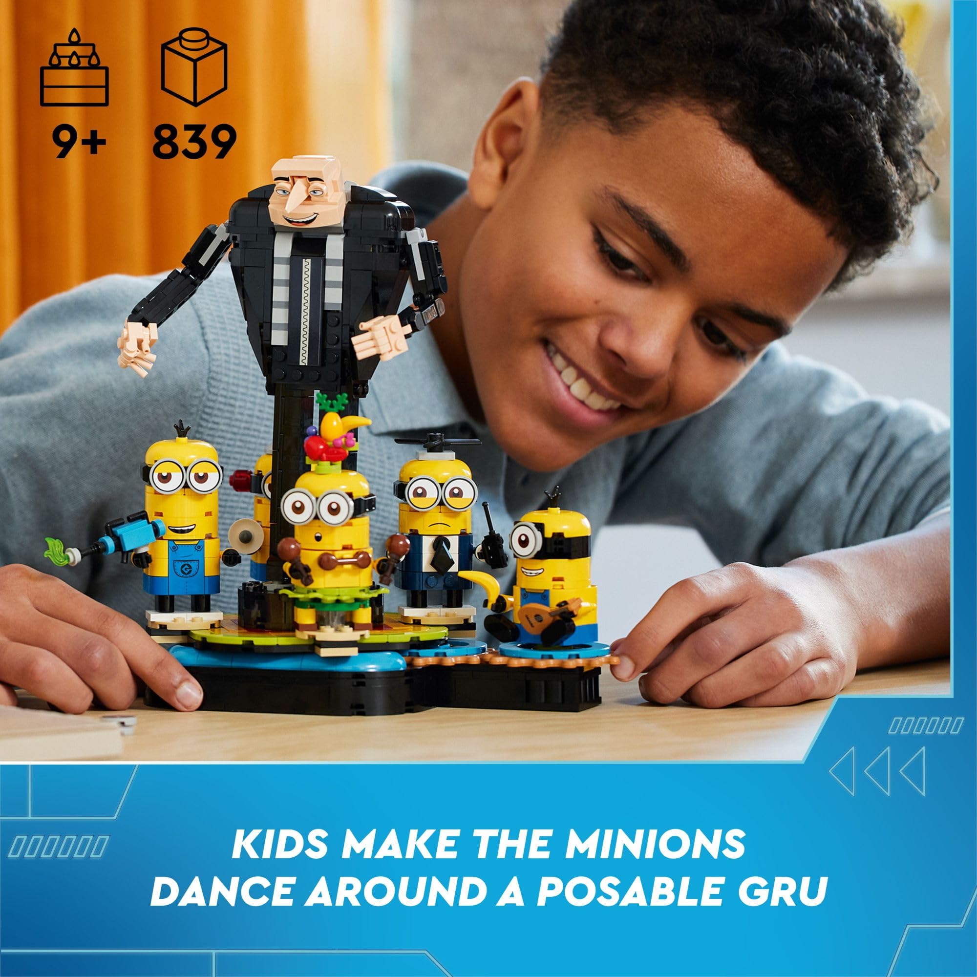Foto 3 pulgar | Juguete Lego Despicable Me 4 Brick Built Gru And Minions 75582 - Venta Internacional.