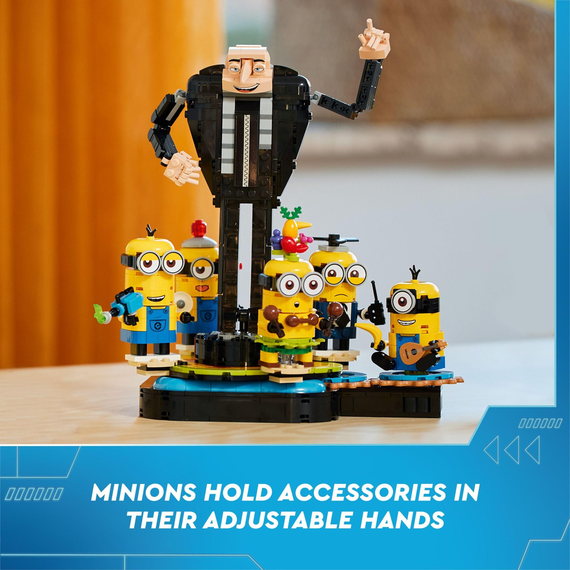 Foto 6 pulgar | Juguete Lego Despicable Me 4 Brick Built Gru And Minions 75582 - Venta Internacional.