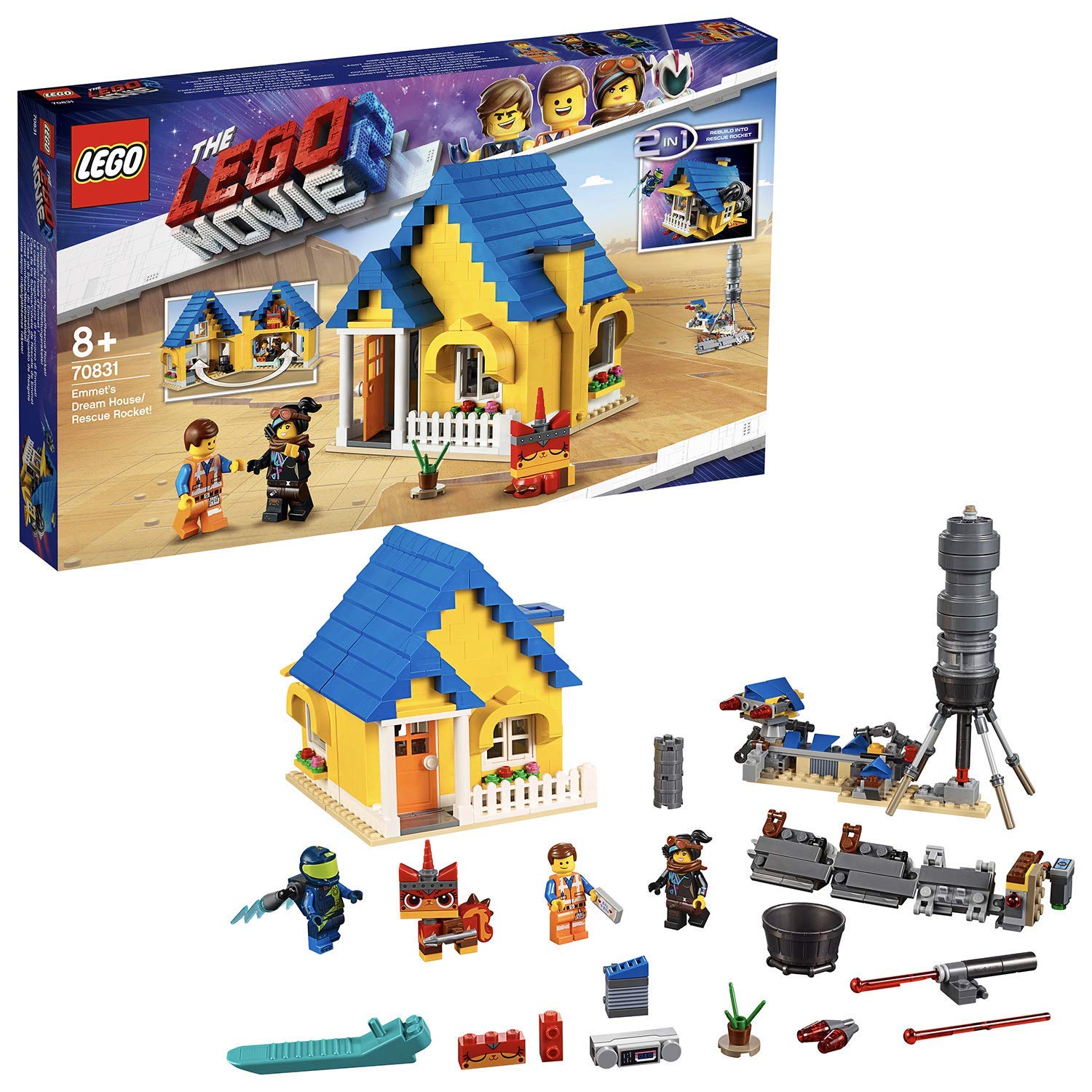 Foto 1 | Cohete De Rescate De Toy Lego The Lego Movie 2 Emmet's Dream House - Venta Internacional.