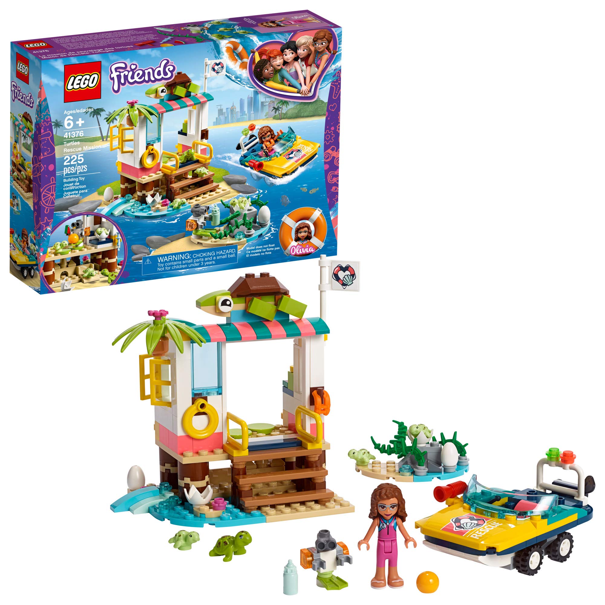 Foto 2 pulgar | Kit De Construcción Lego Friends Turtles Rescue Mission 41376 - Venta Internacional.