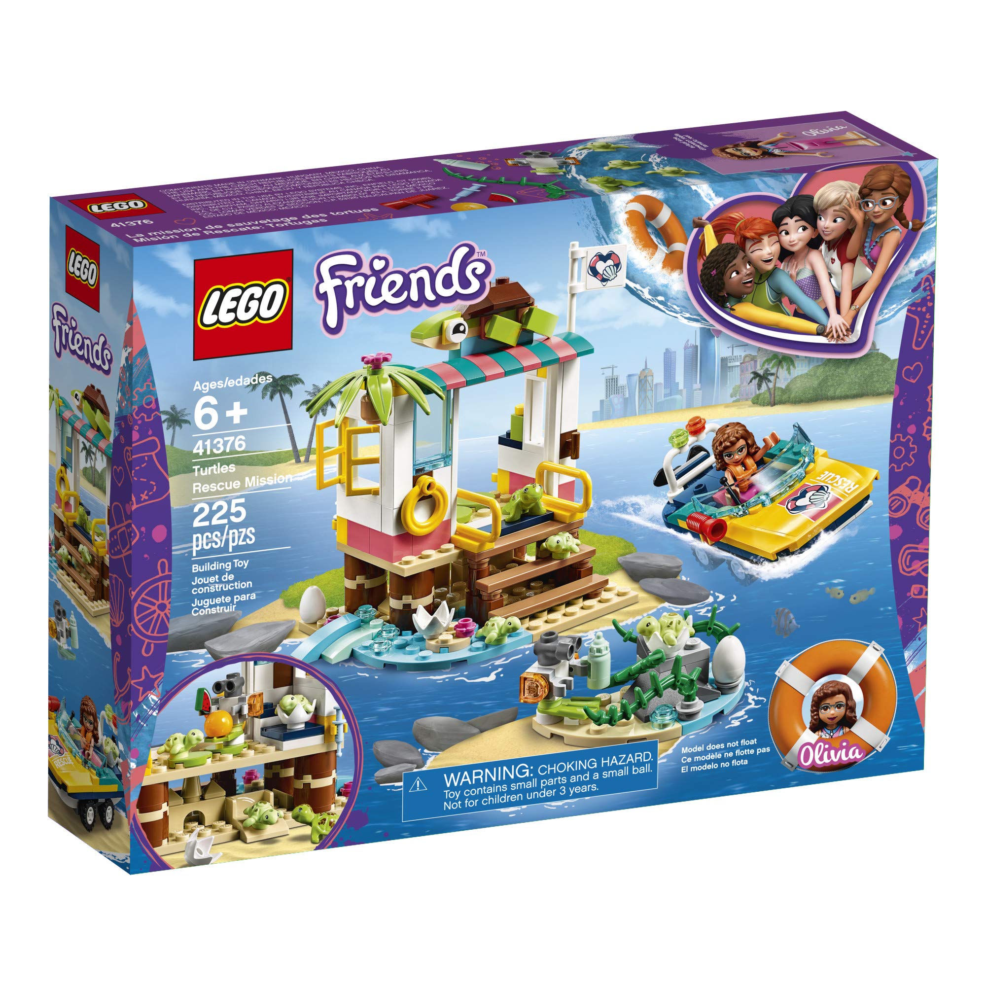 Foto 5 pulgar | Kit De Construcción Lego Friends Turtles Rescue Mission 41376 - Venta Internacional.