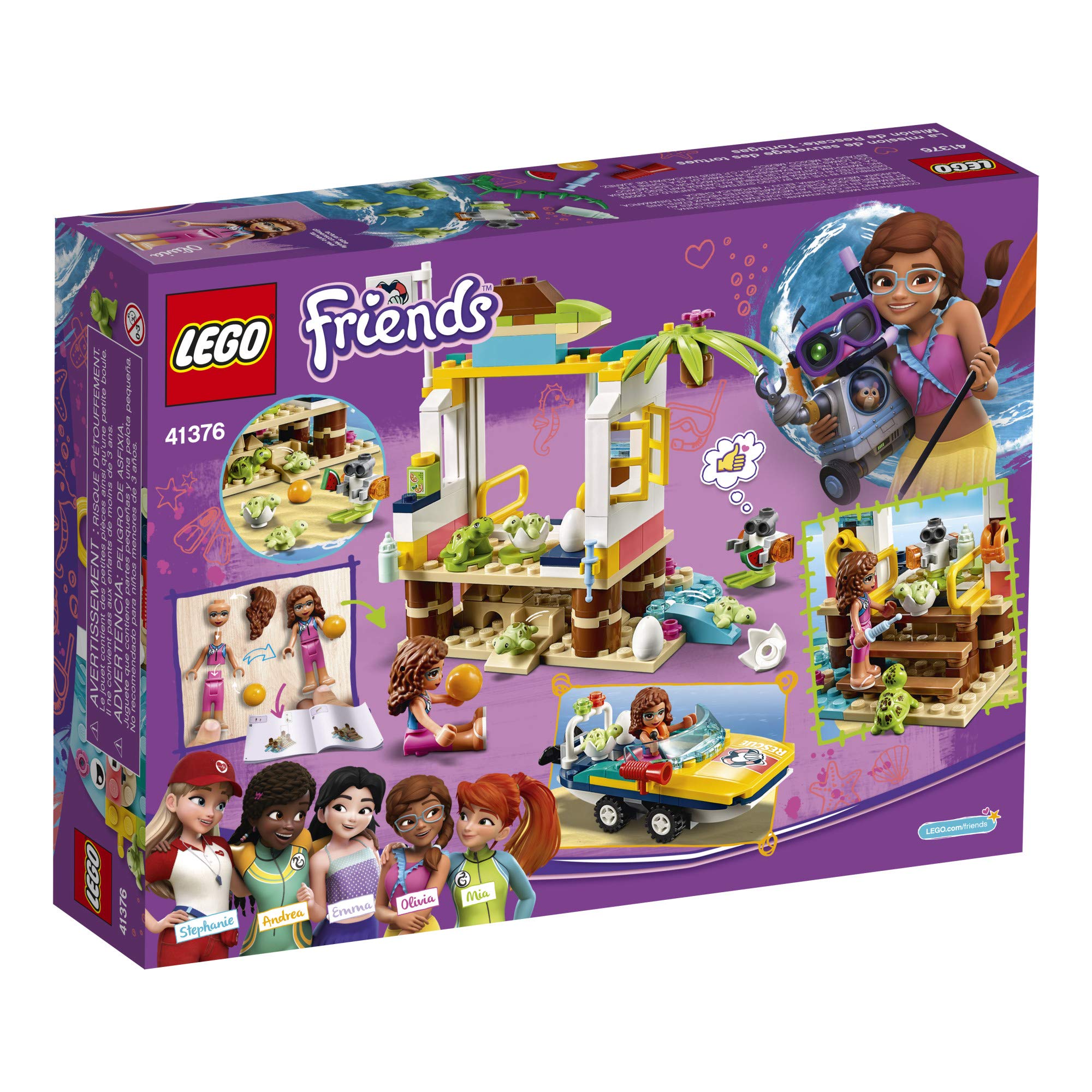 Foto 5 | Kit De Construcción Lego Friends Turtles Rescue Mission 41376 - Venta Internacional.