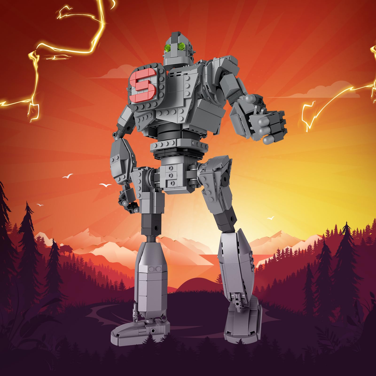 Foto 4 | Set De Construcción Iron Robot The Metal Giant 883 Piezas Para Más De 8 Años - Venta Internacional.