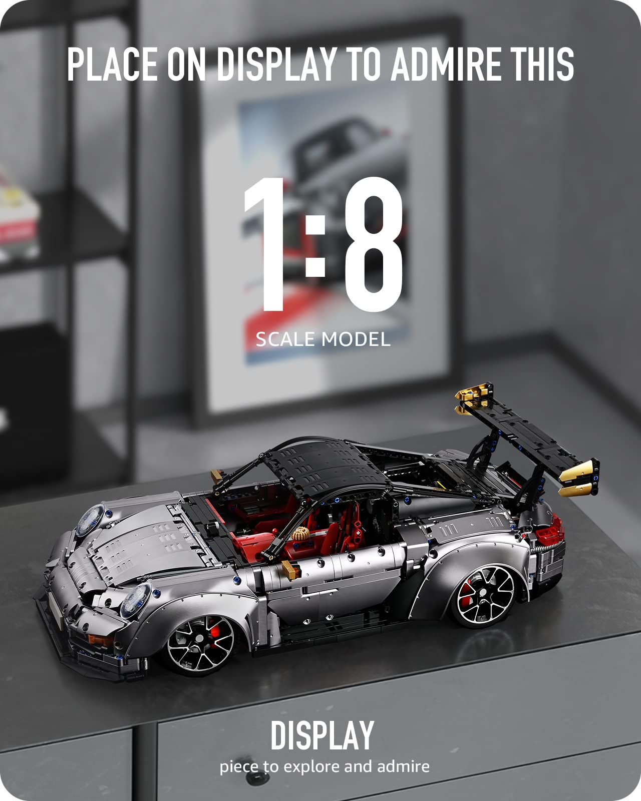 Foto 4 pulgar | Modelo De Coche Deportivo Nifeliz 977 Gtz Rs Racing De Juguete Con Lego Compa - Venta Internacional.