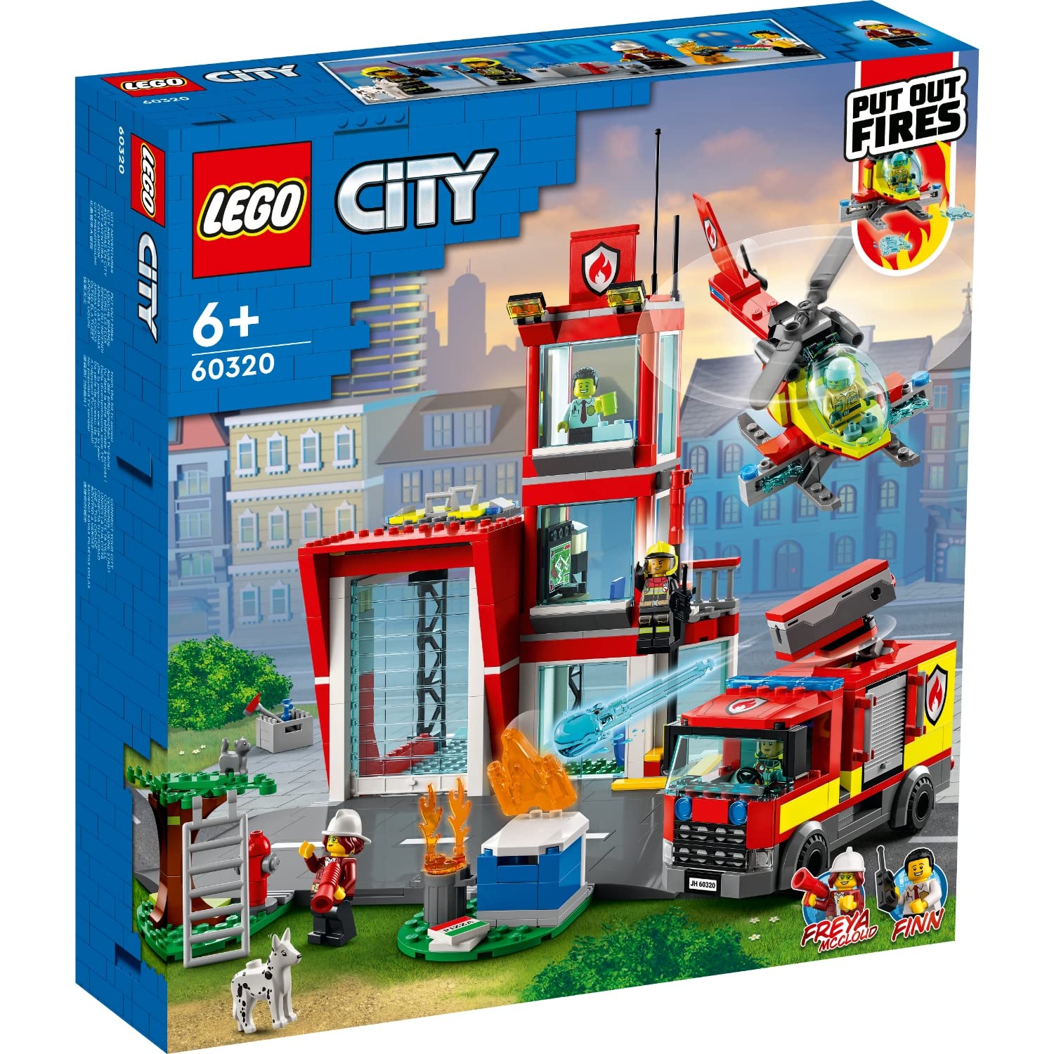 Foto 5 pulgar | Set De Juguetes Lego City Fire Station 60320 Con Garaje, Helicóptero Y Camión De Bomberos - Venta Internacional.