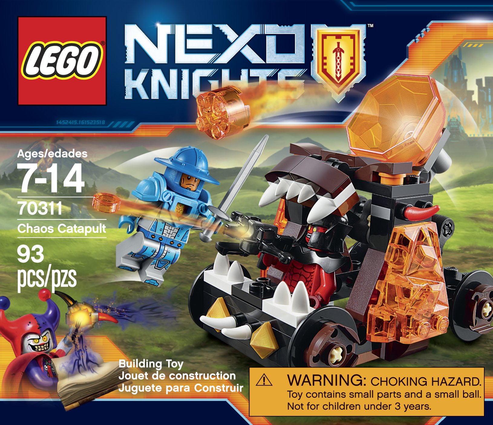 Foto 3 pulgar | Kit De Catapulta Lego Nexo Knights Chaos (93 Piezas) - Venta Internacional.