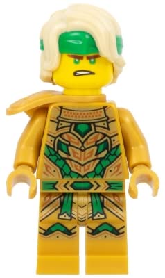 Foto 3 pulgar | Minifigura Lego Ninjago Lloyd Golden Oni Con Bastón - Venta Internacional.